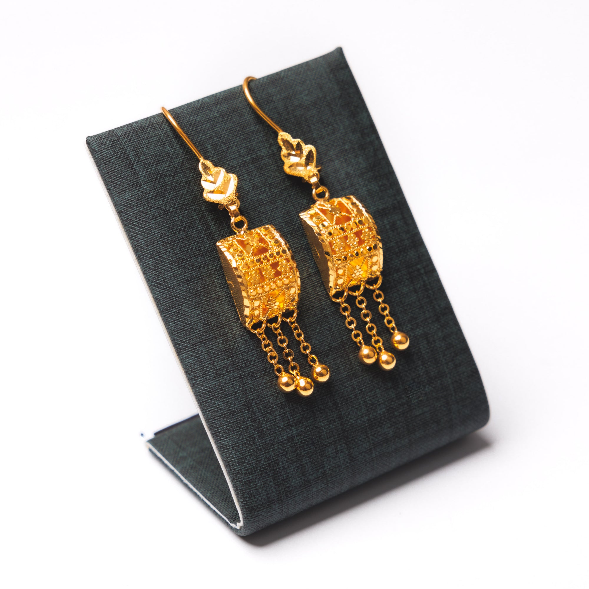 أقراط مربعة (D1) - Silver 925 و Gold Plated