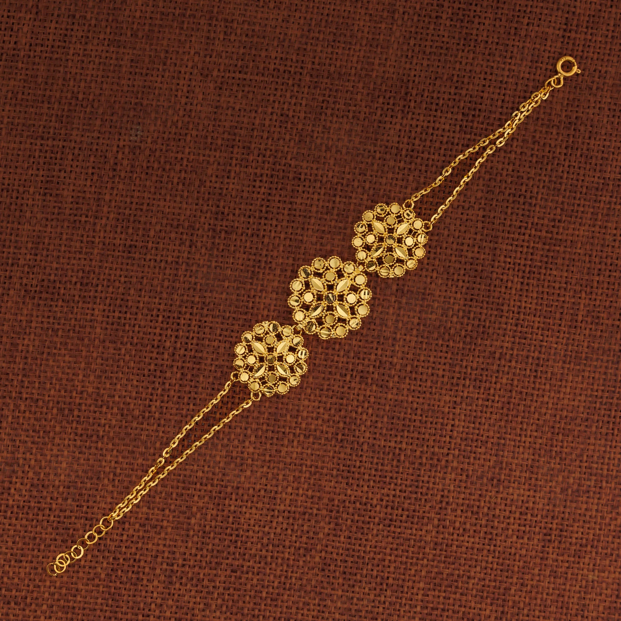 RP 3 Piece Bracelet / Chain (D4) - Silver 925 & Gold Plated
