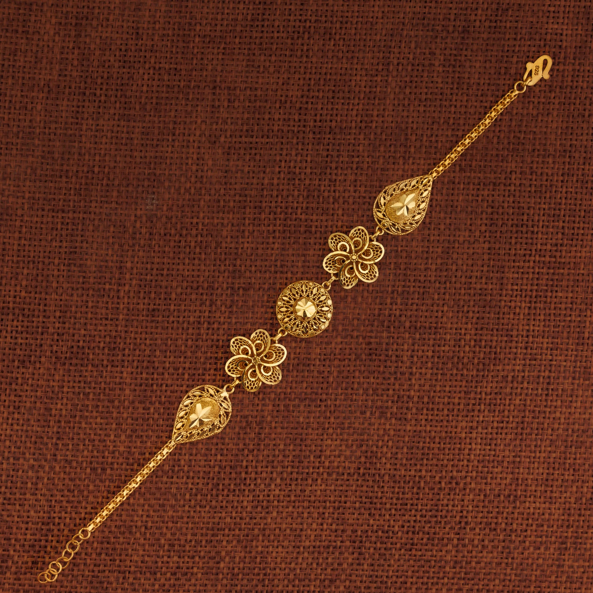 RP 3 Piece Bracelet / Chain (D14) - Silver 925 & Gold Plated