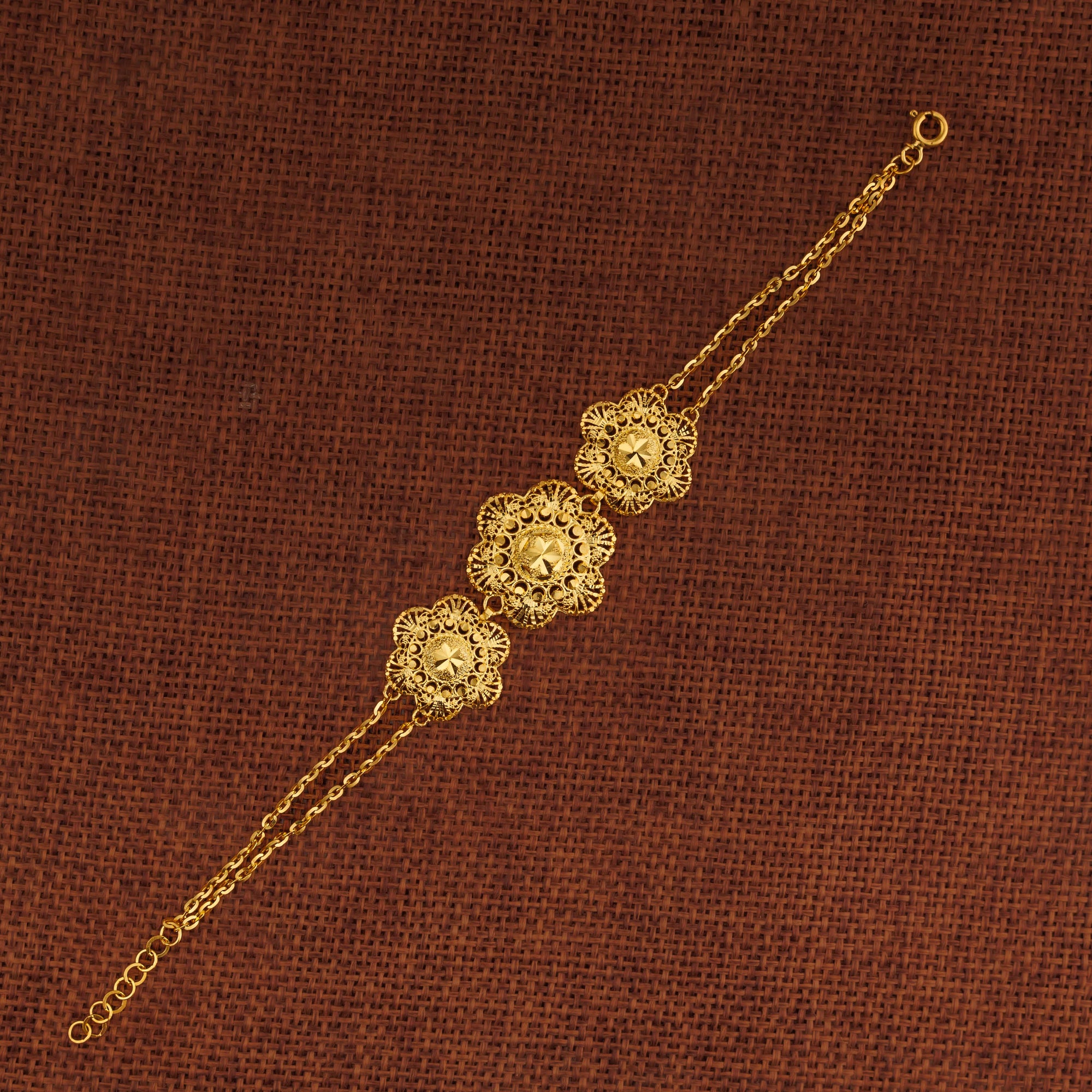 RP 3 Piece Bracelet / Chain (D12) - Silver 925 & Gold Plated