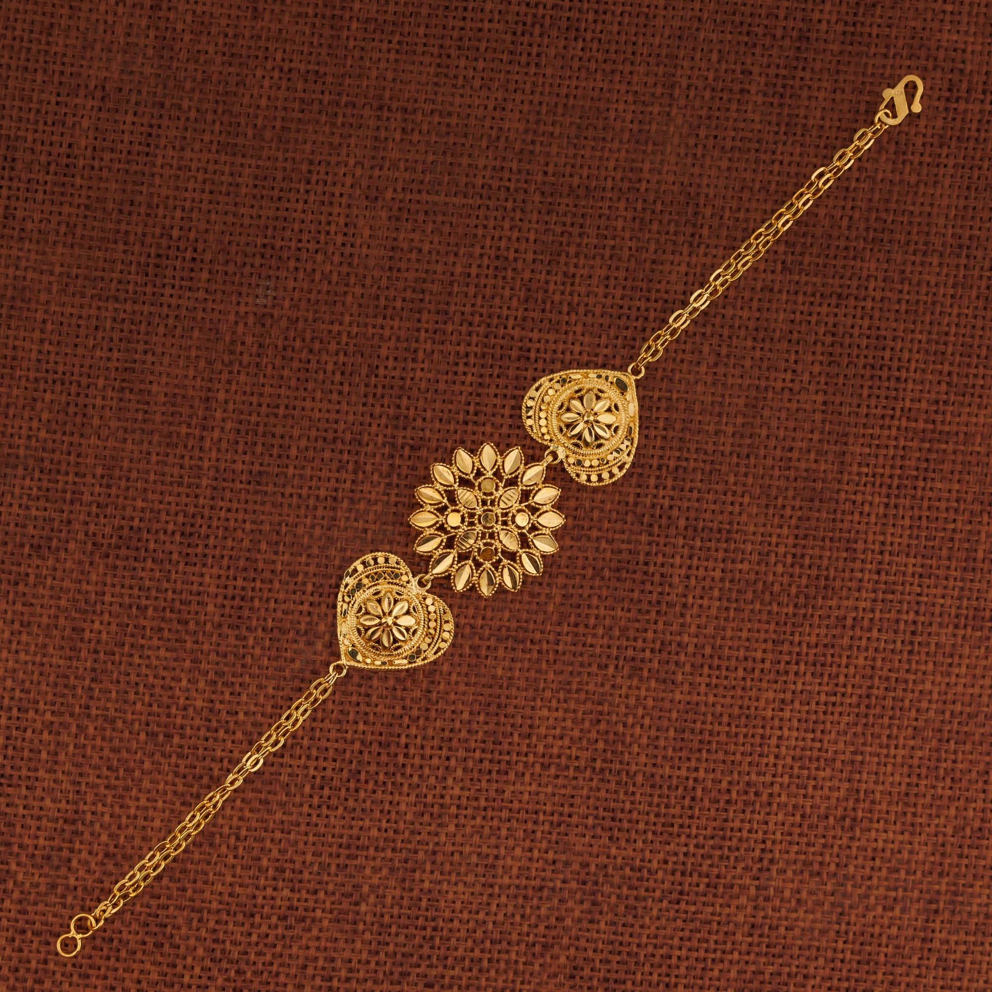 RP 3 Piece Bracelet / Chain (D19) - Silver 925 & Gold Plated