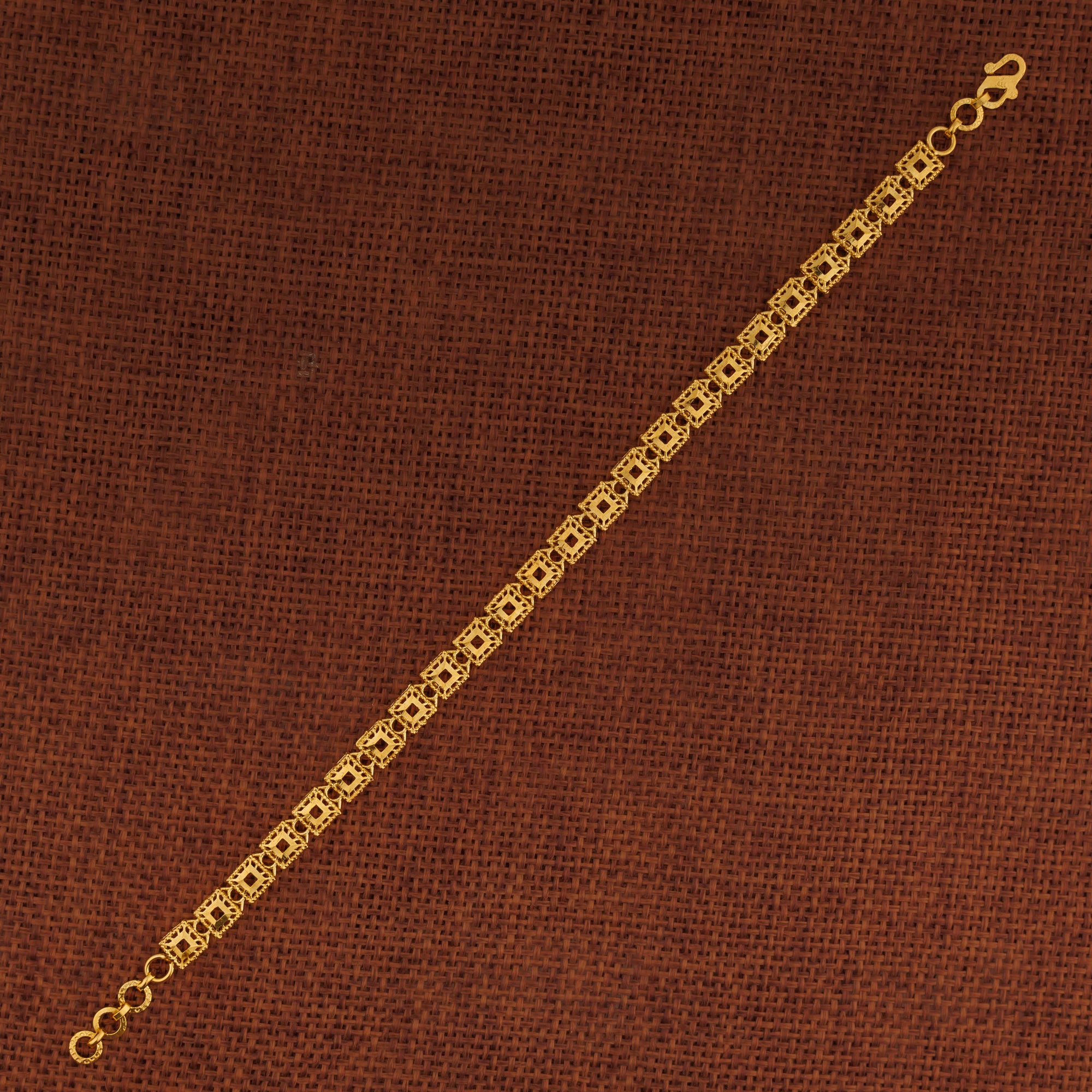 Casting Bracelet (D82) - Silver 925 & Gold Plated