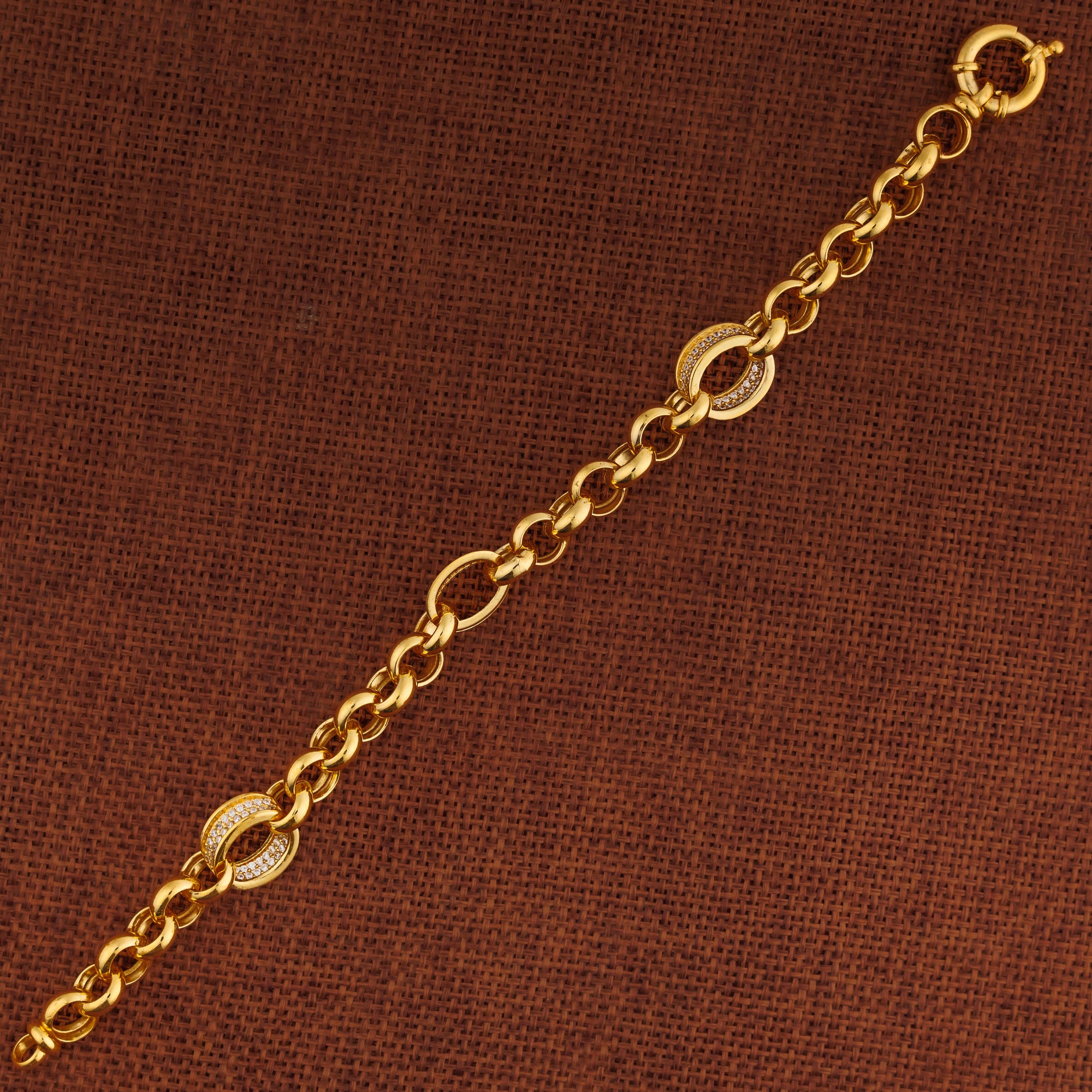 Zircon Bracelet (D25) - Silver 925 & Gold Plated