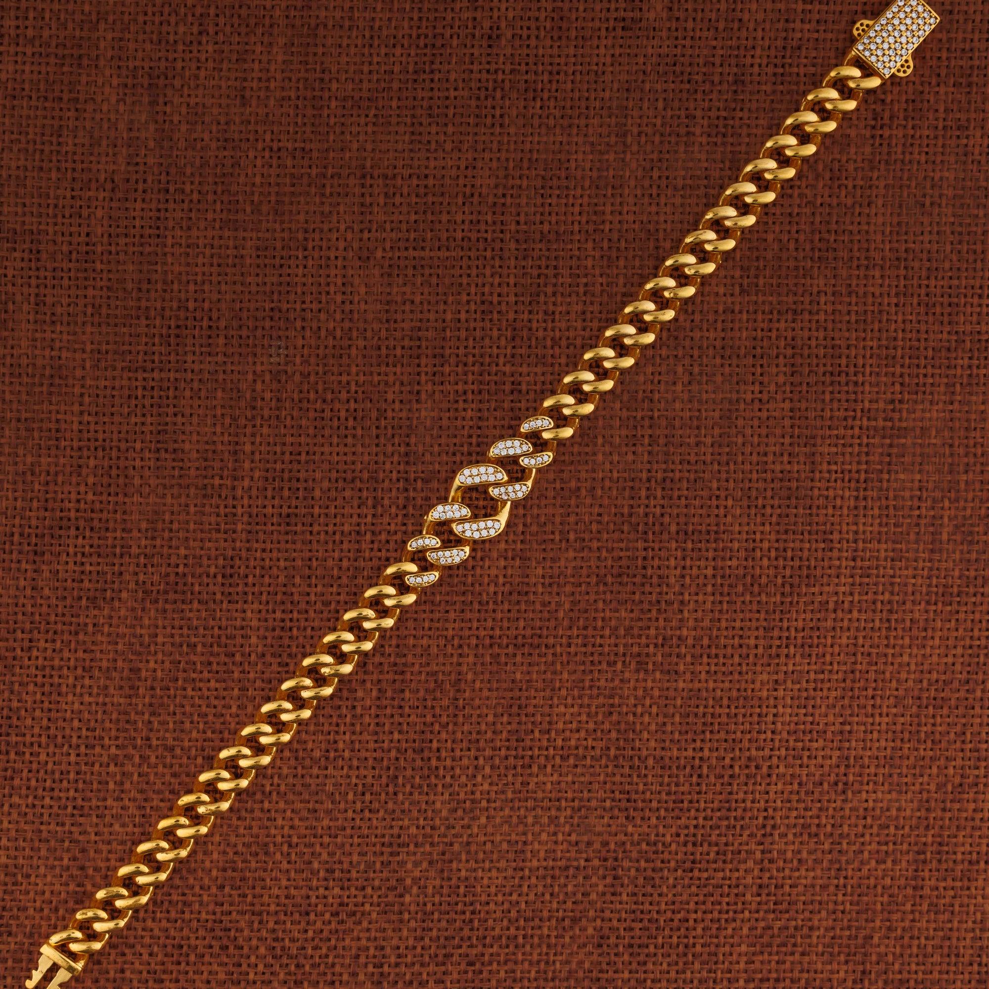 Zircon Bracelet (D24) - Silver 925 & Gold Plated