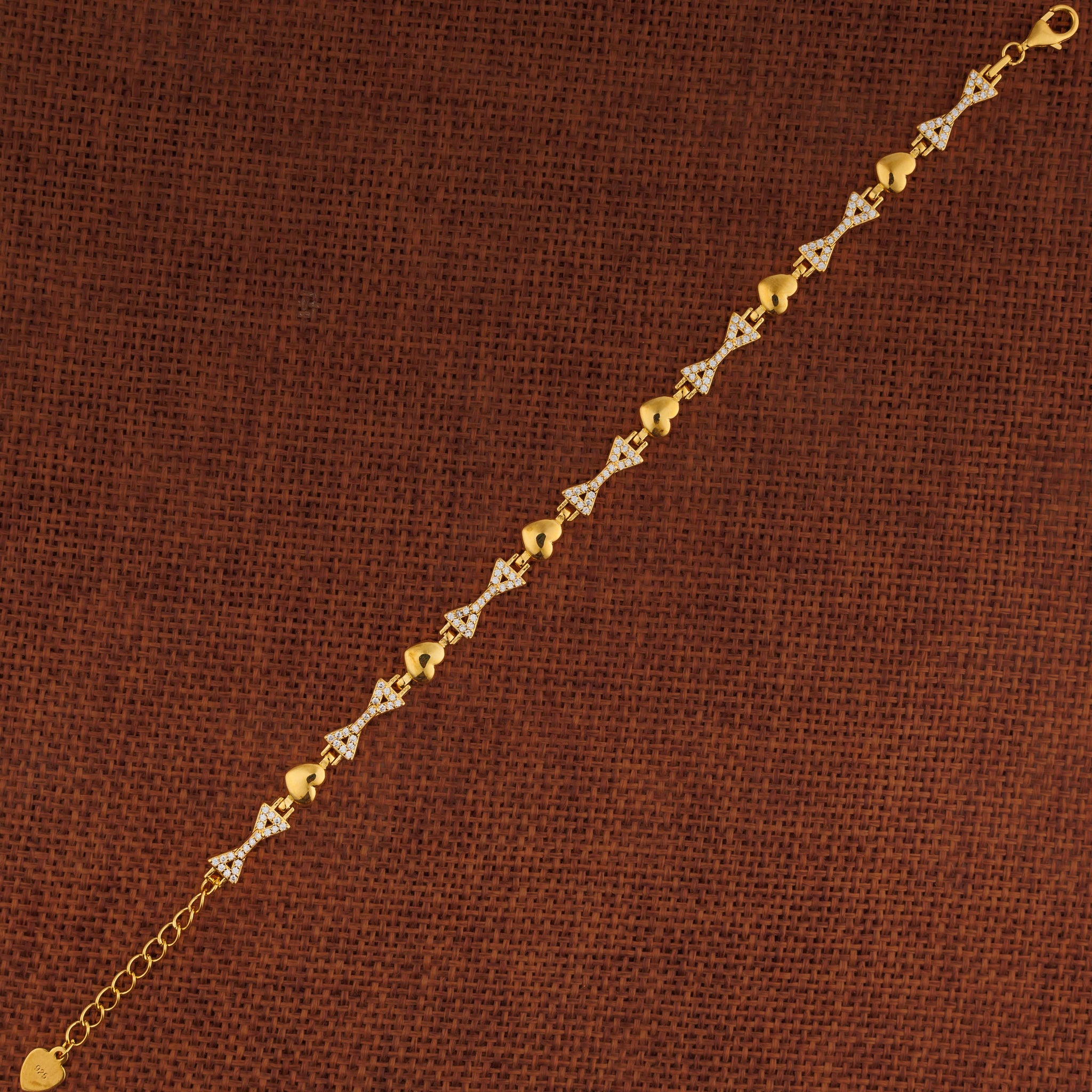 Zircon Bracelet (D26) - Silver 925 & Gold Plated