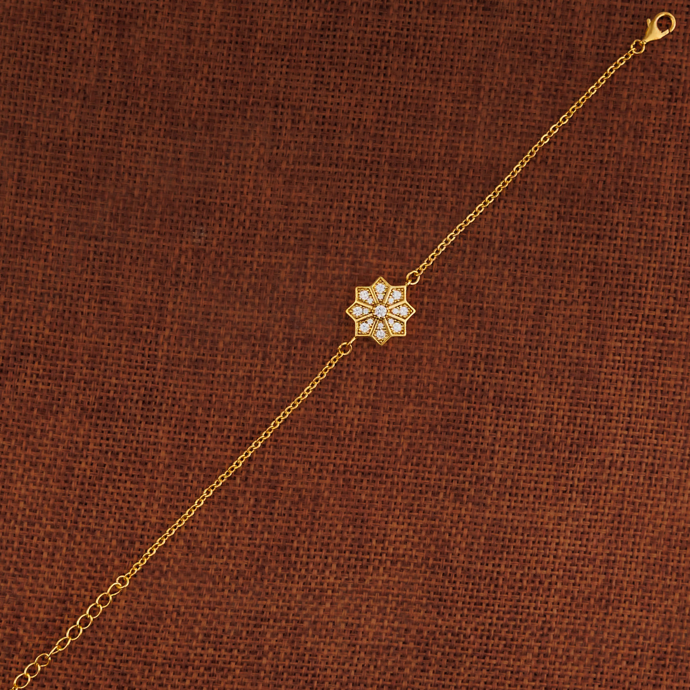 Zircon Bracelet (D31) - Silver 925 & Gold Plated