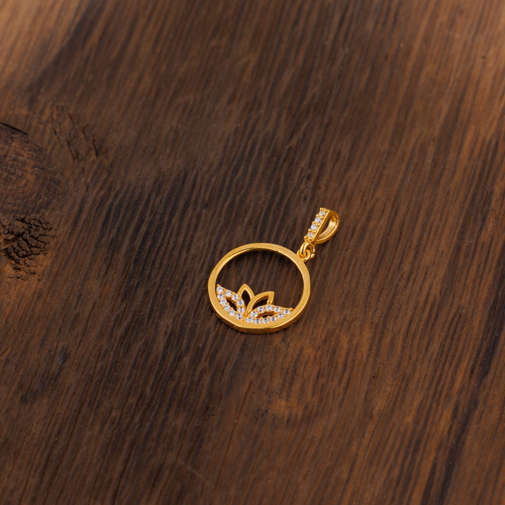 Zircon Kids Pendant (D13) - Silver 925 & Gold Plated