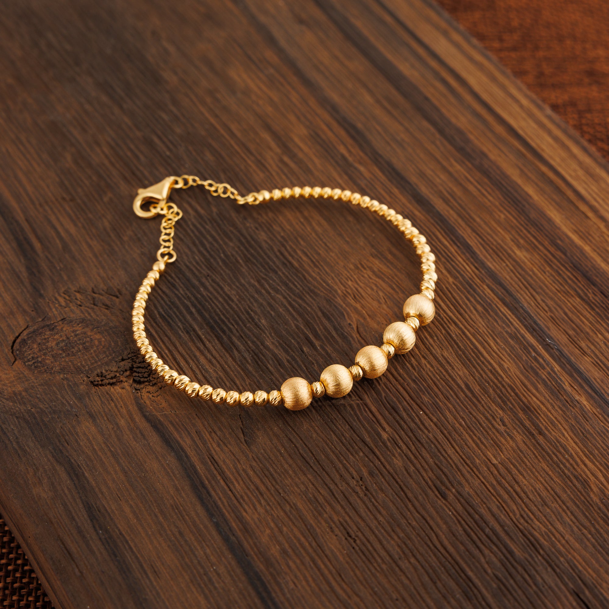 Gold Plated Cuff Bracelet (D8) - Silver 925