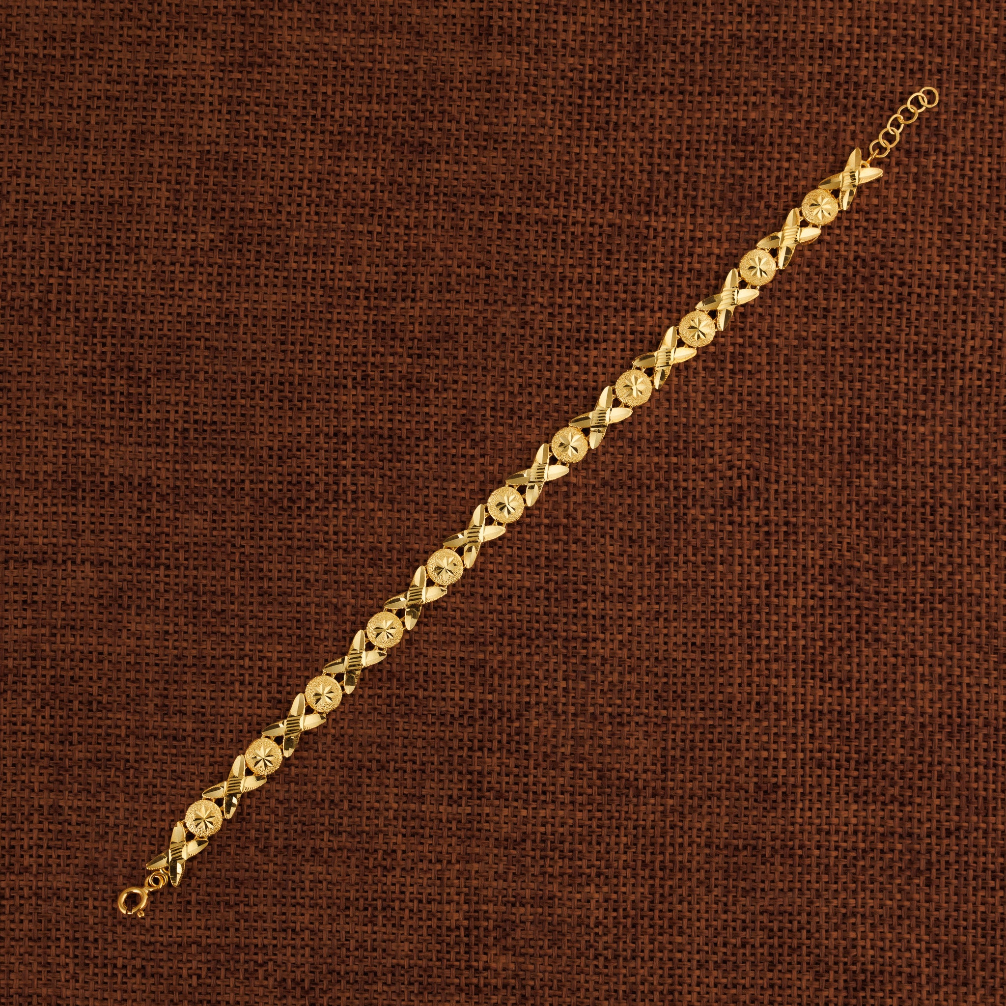 Casting Bracelet (D87) - Silver 925 & Gold Plated