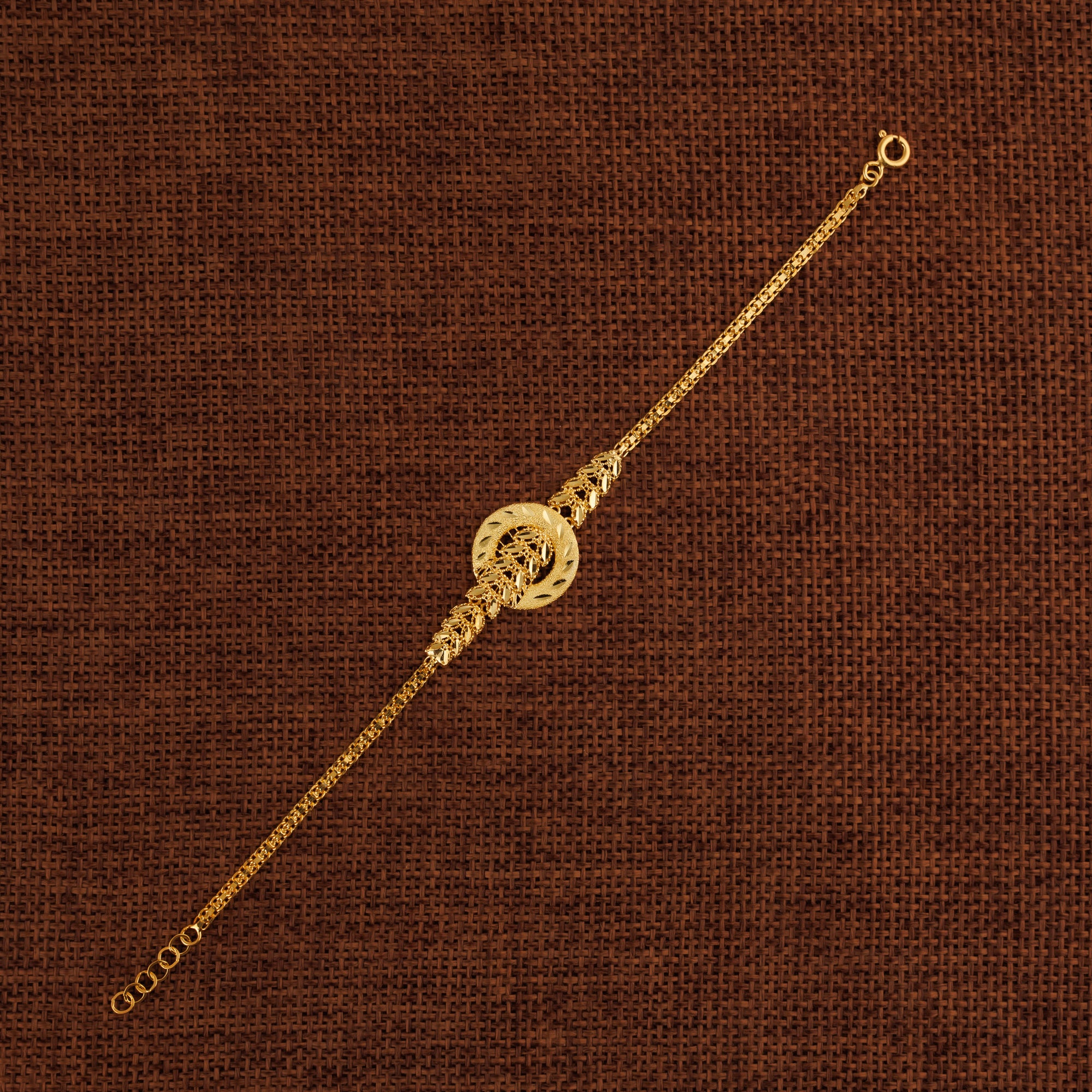 Chain & Casting Bracelet (D2) - Silver 925 & Gold Plated
