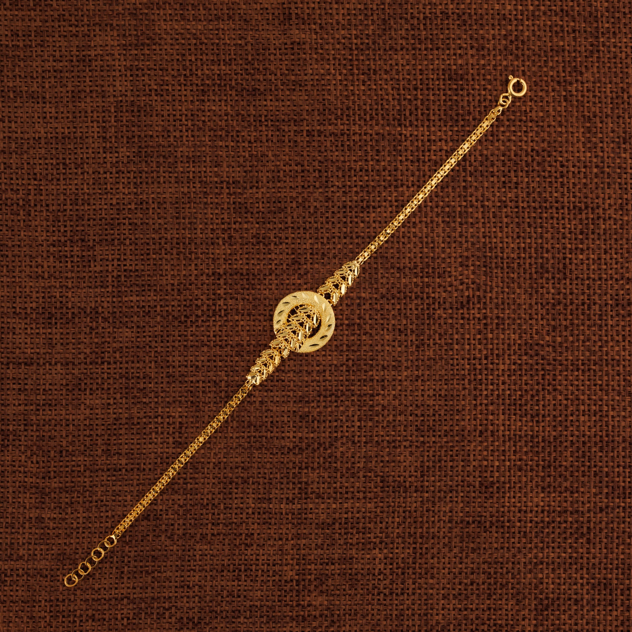 Chain & Casting Bracelet (D2) - Silver 925 & Gold Plated