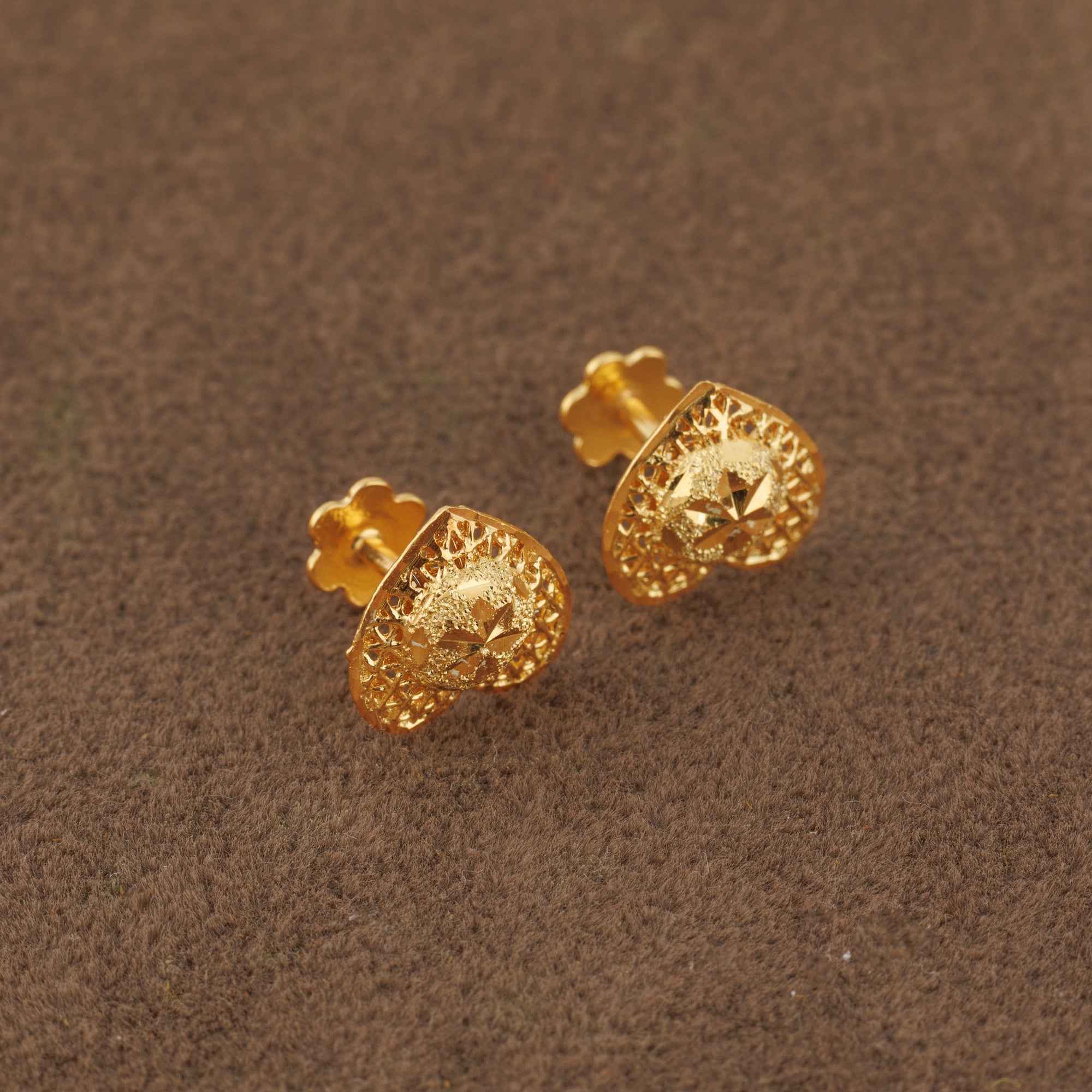 Heart Shape Tops (D3) - Silver 925 & Gold Plated