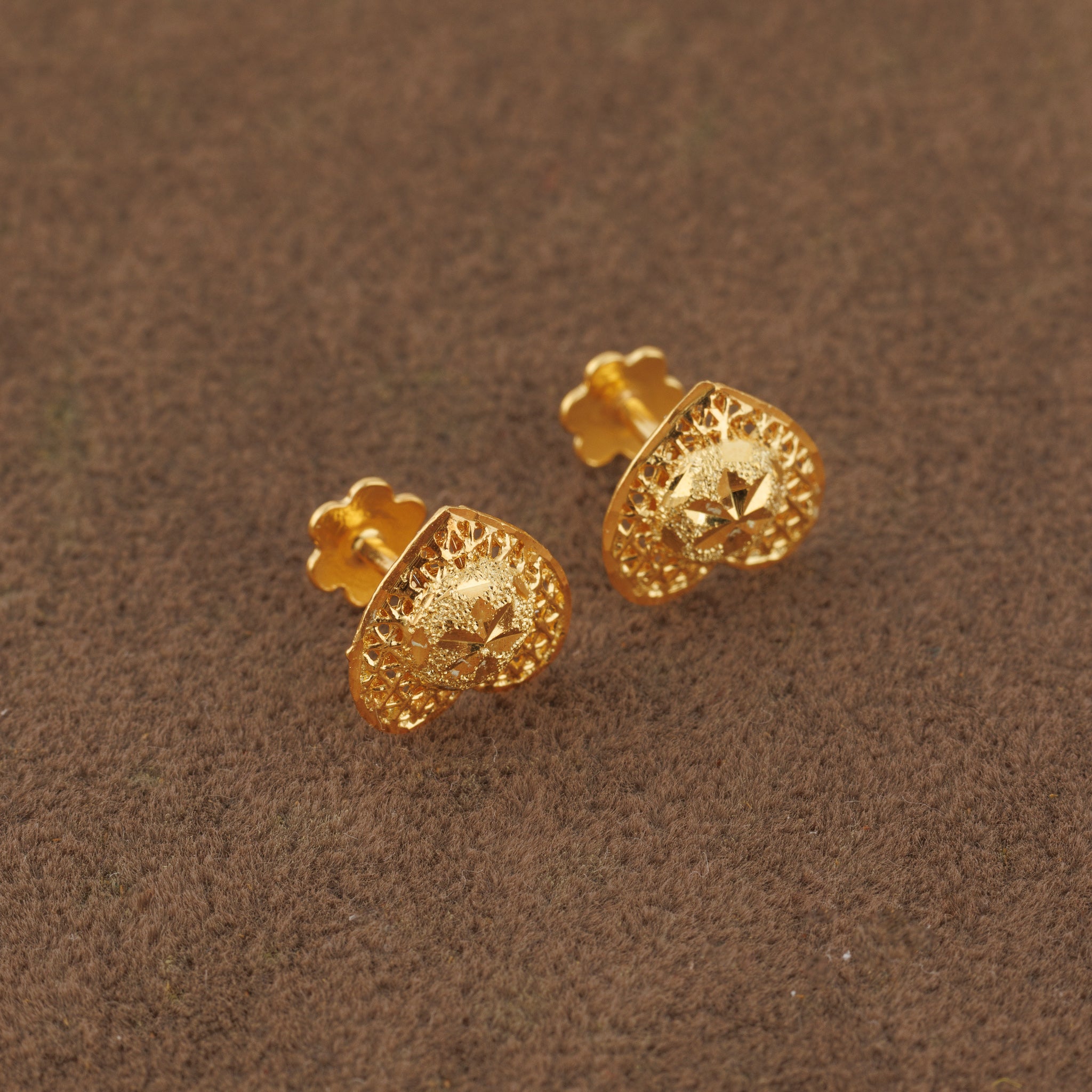 Heart Shape Tops (D3) - Silver 925 & Gold Plated
