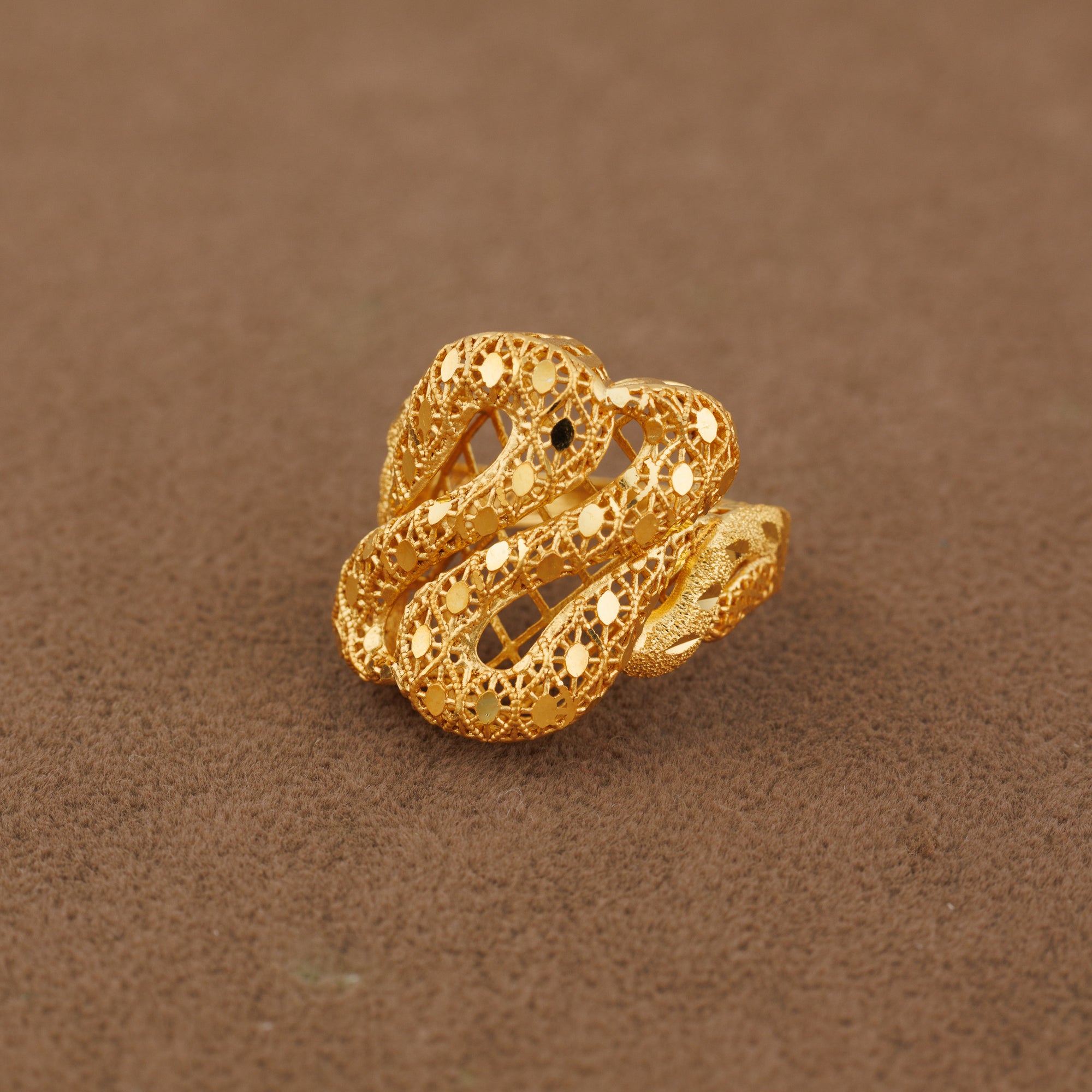 3D RP Rings (D116) - Silver 925 & Gold Plated