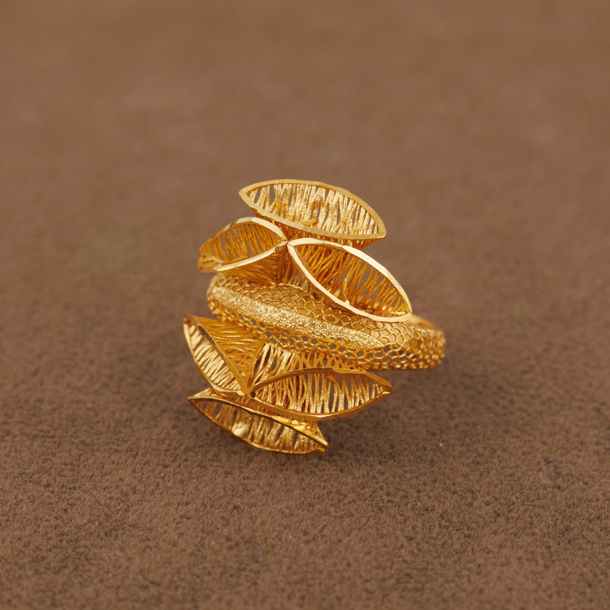 3D RP Rings (D229) - Silver 925 & Gold Plated
