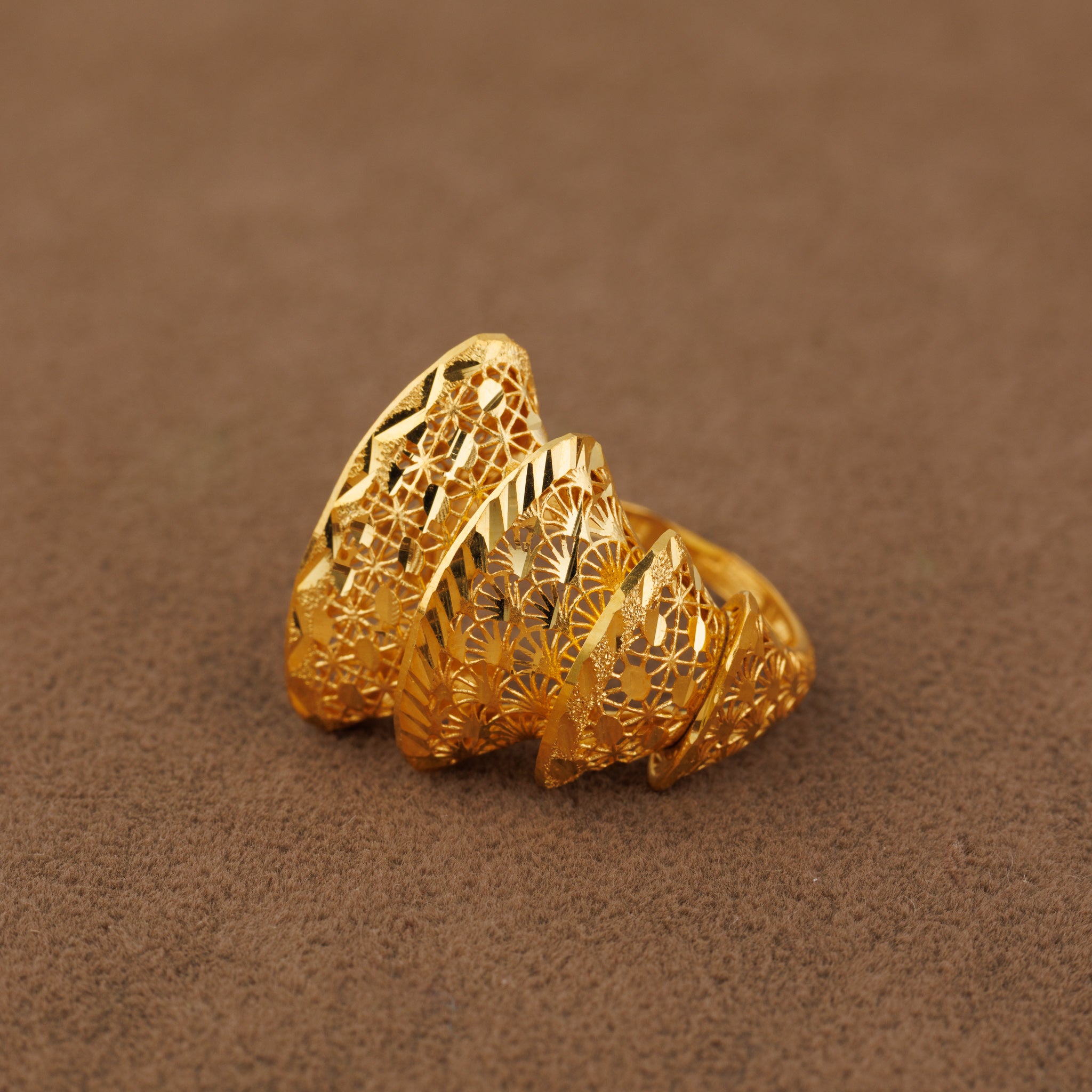 3D RP Rings (D220) - Silver 925 & Gold Plated