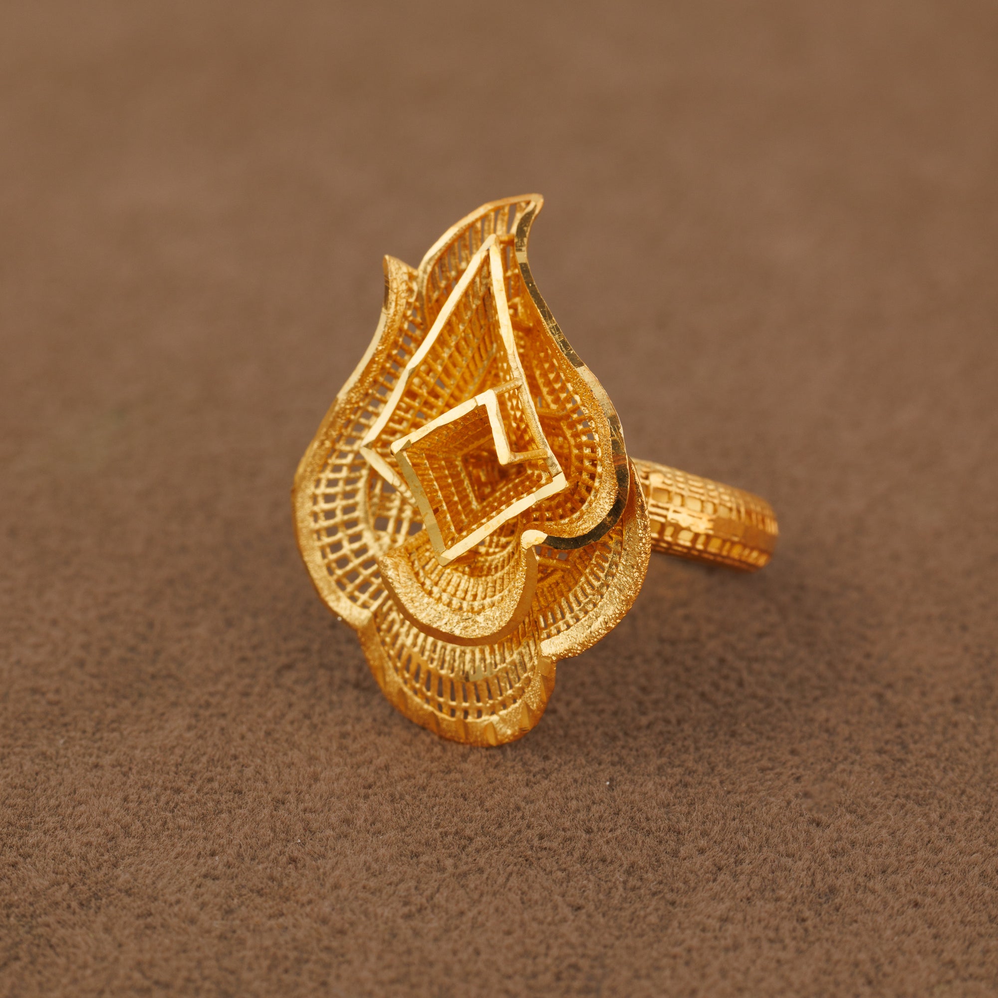3D RP Rings (D175) - Silver 925 & Gold Plated