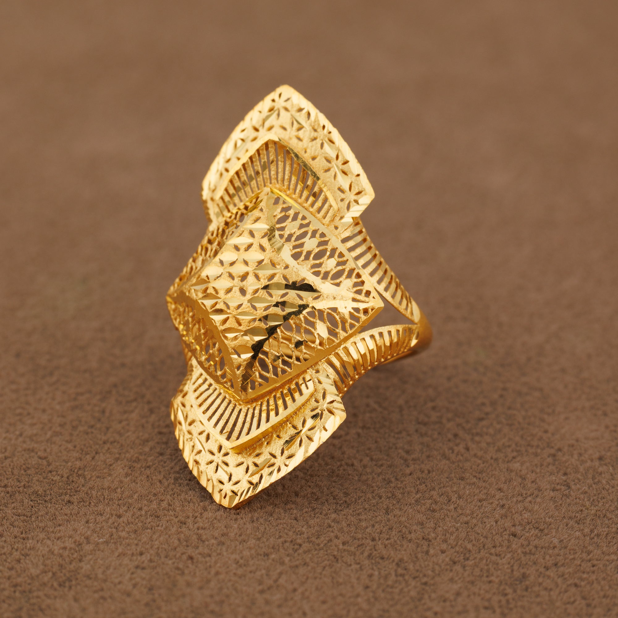 3D RP Rings (D272) - Silver 925 & Gold Plated