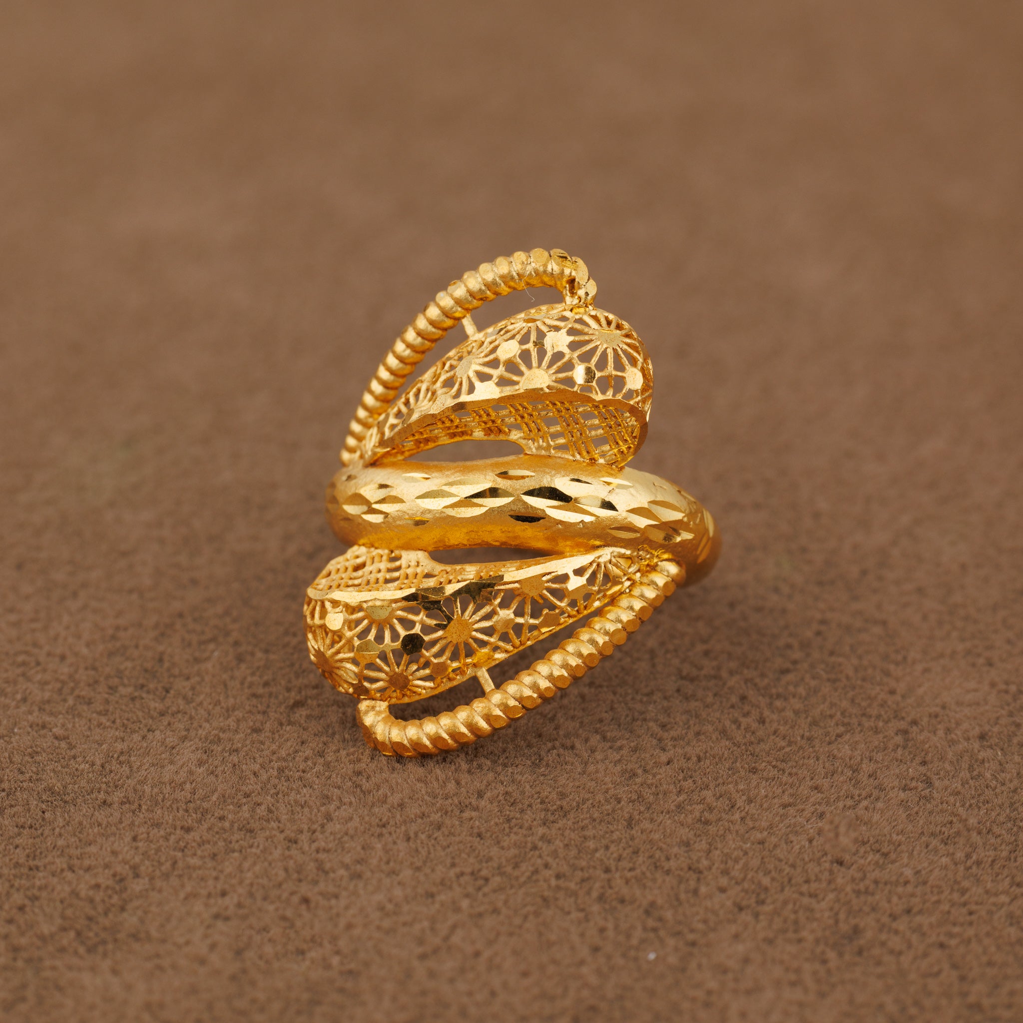 3D RP Rings (D270) - Silver 925 & Gold Plated