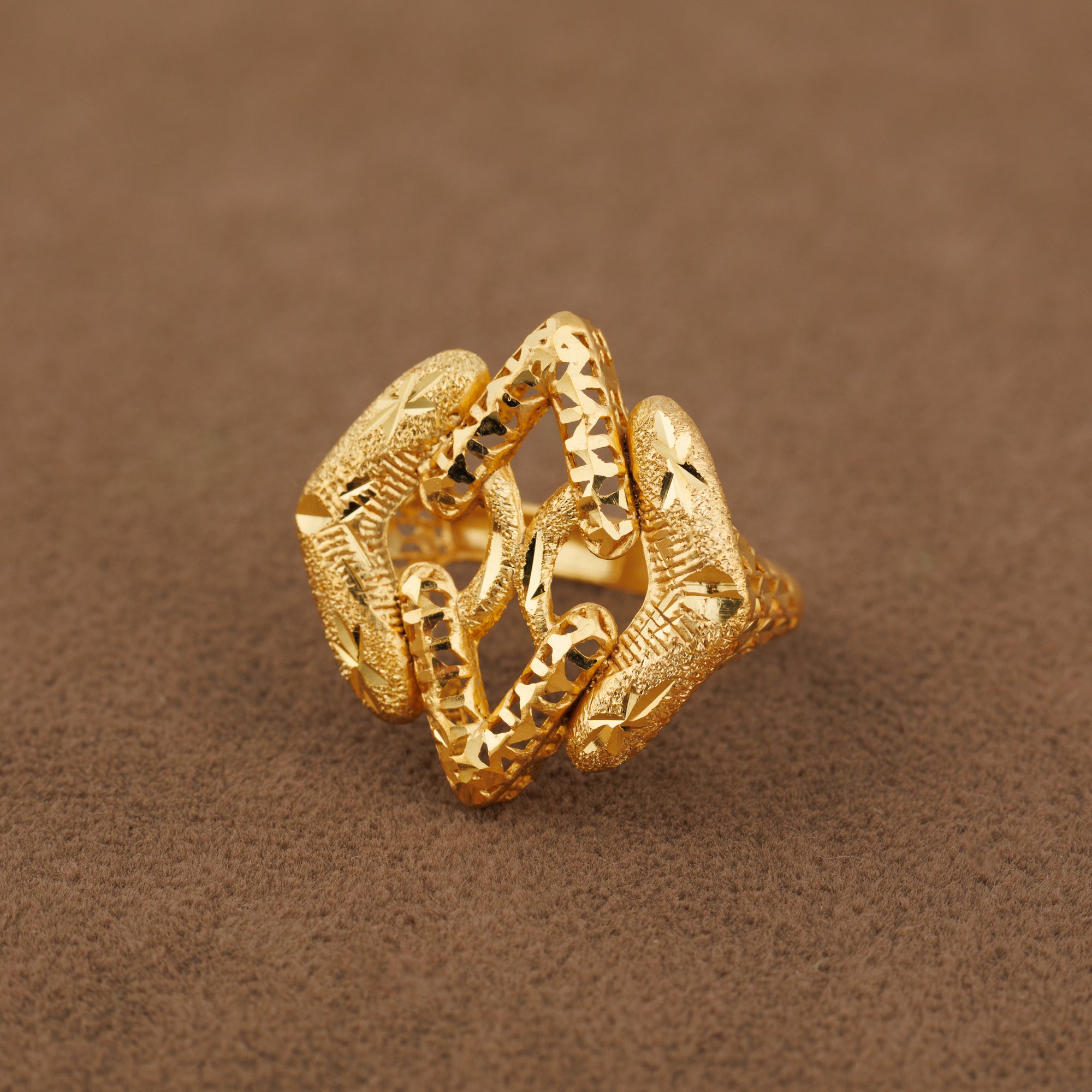 3D RP Rings (D182) - Silver 925 & Gold Plated