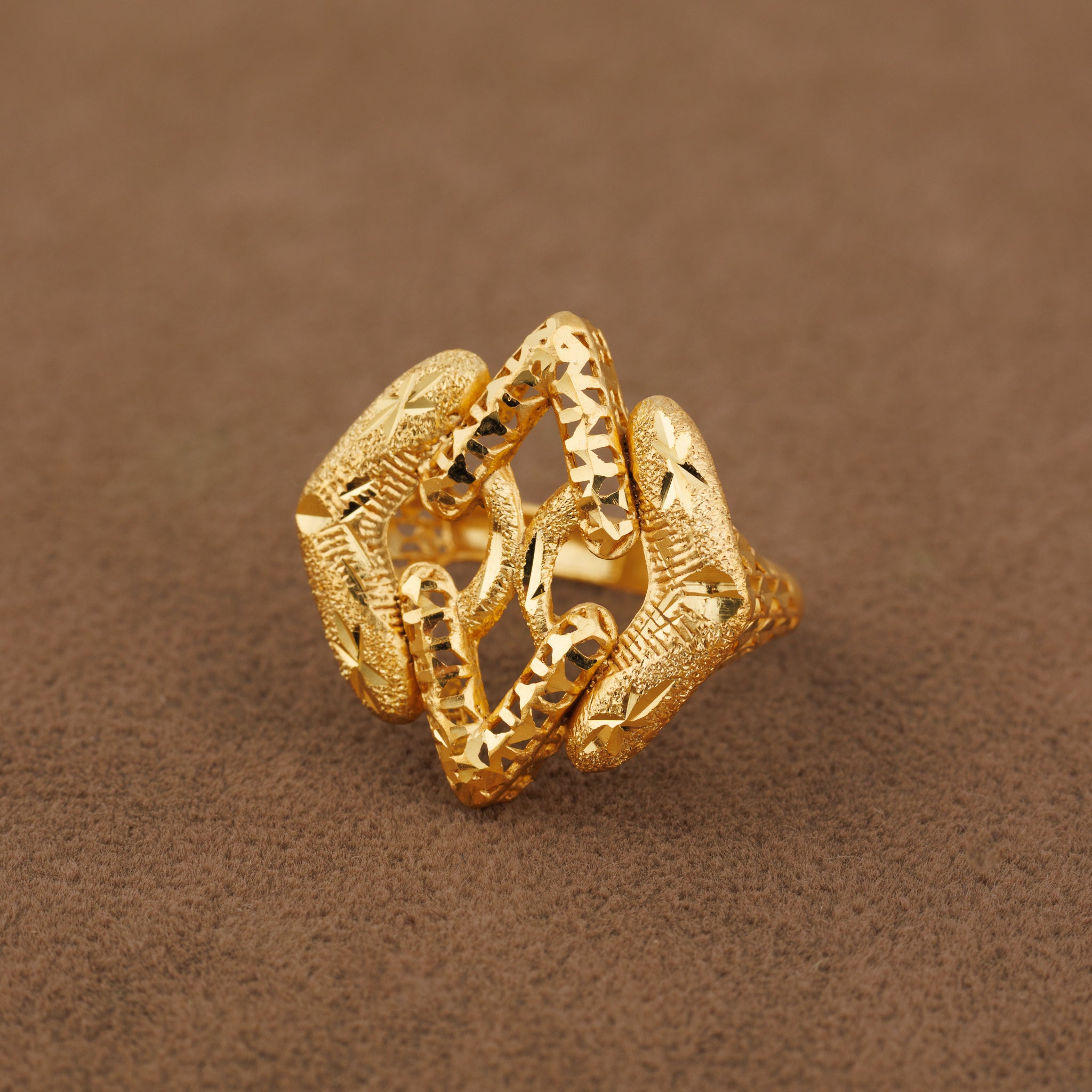 3D RP Rings (D182) - Silver 925 & Gold Plated