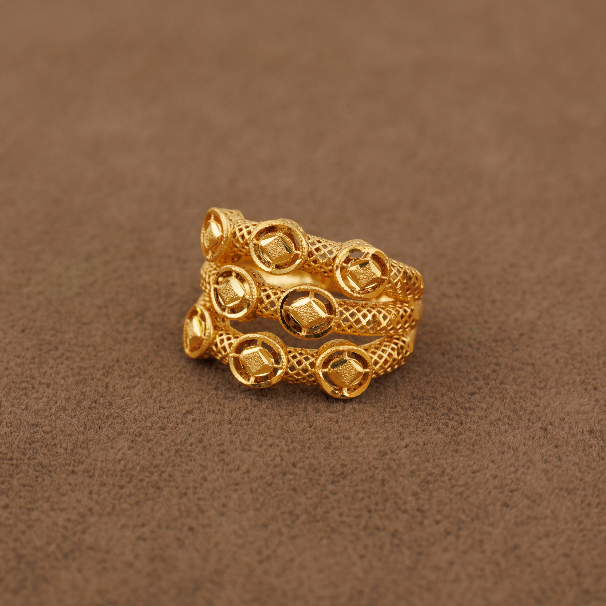 3D RP Rings (D145) - Silver 925 & Gold Plated