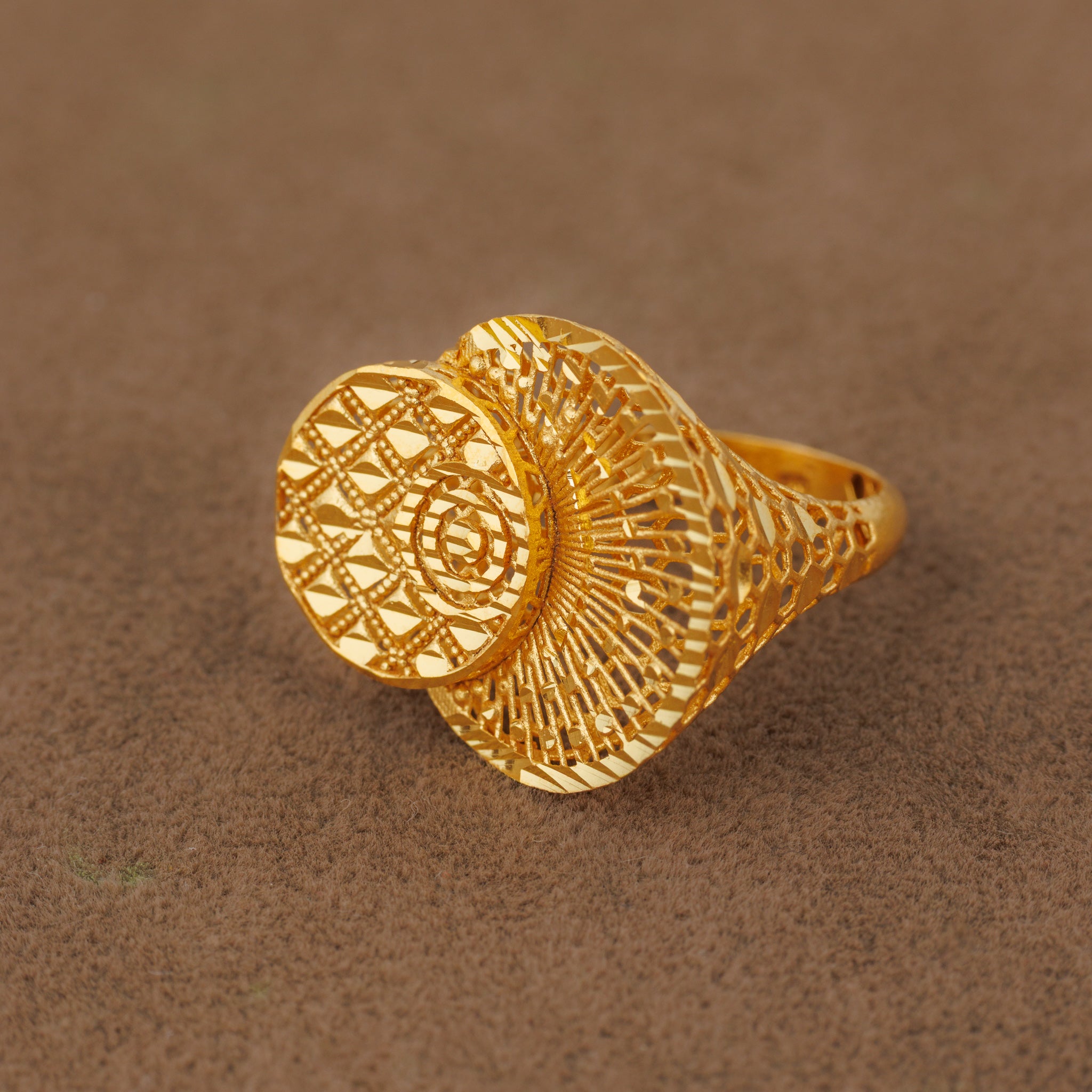 3D RP Rings (D306) - Silver 925 & Gold Plated