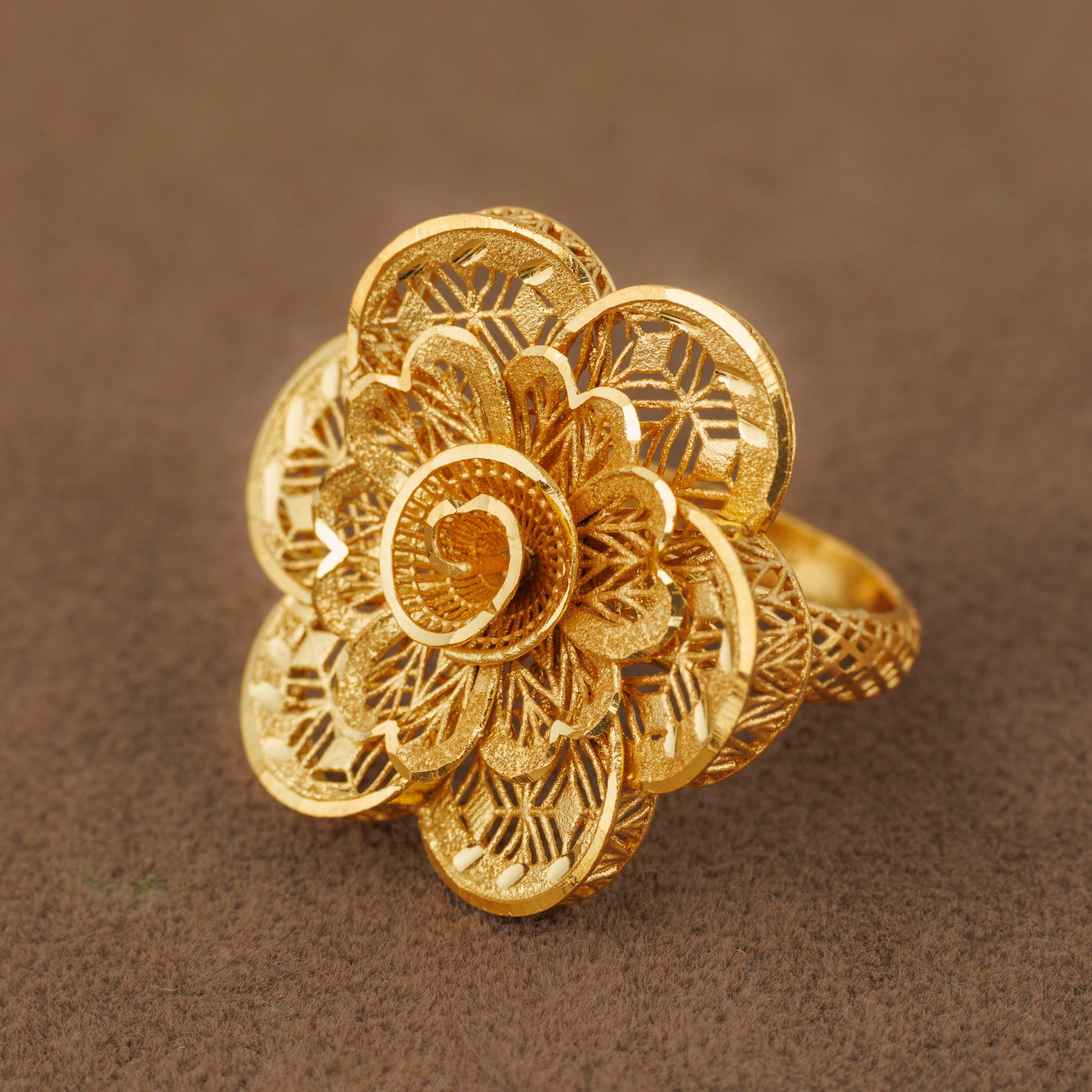 3D RP Rings (D287) - Silver 925 & Gold Plated