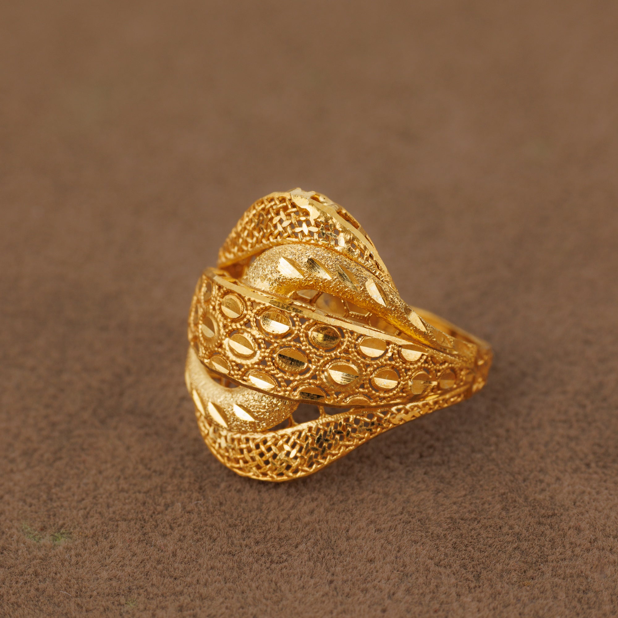 3D RP Rings (D318) - Silver 925 & Gold Plated