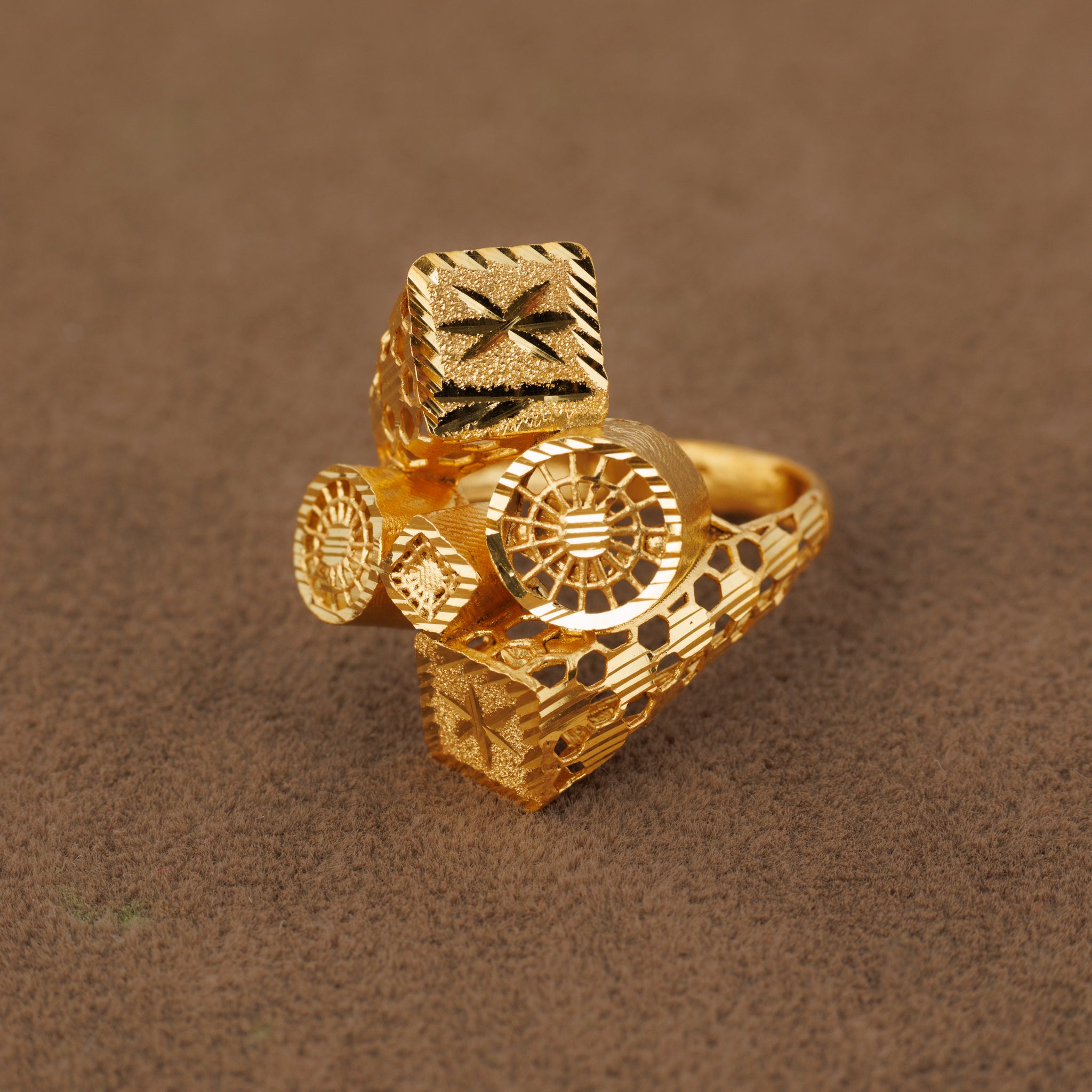3D RP Rings (D296) - Silver 925 & Gold Plated