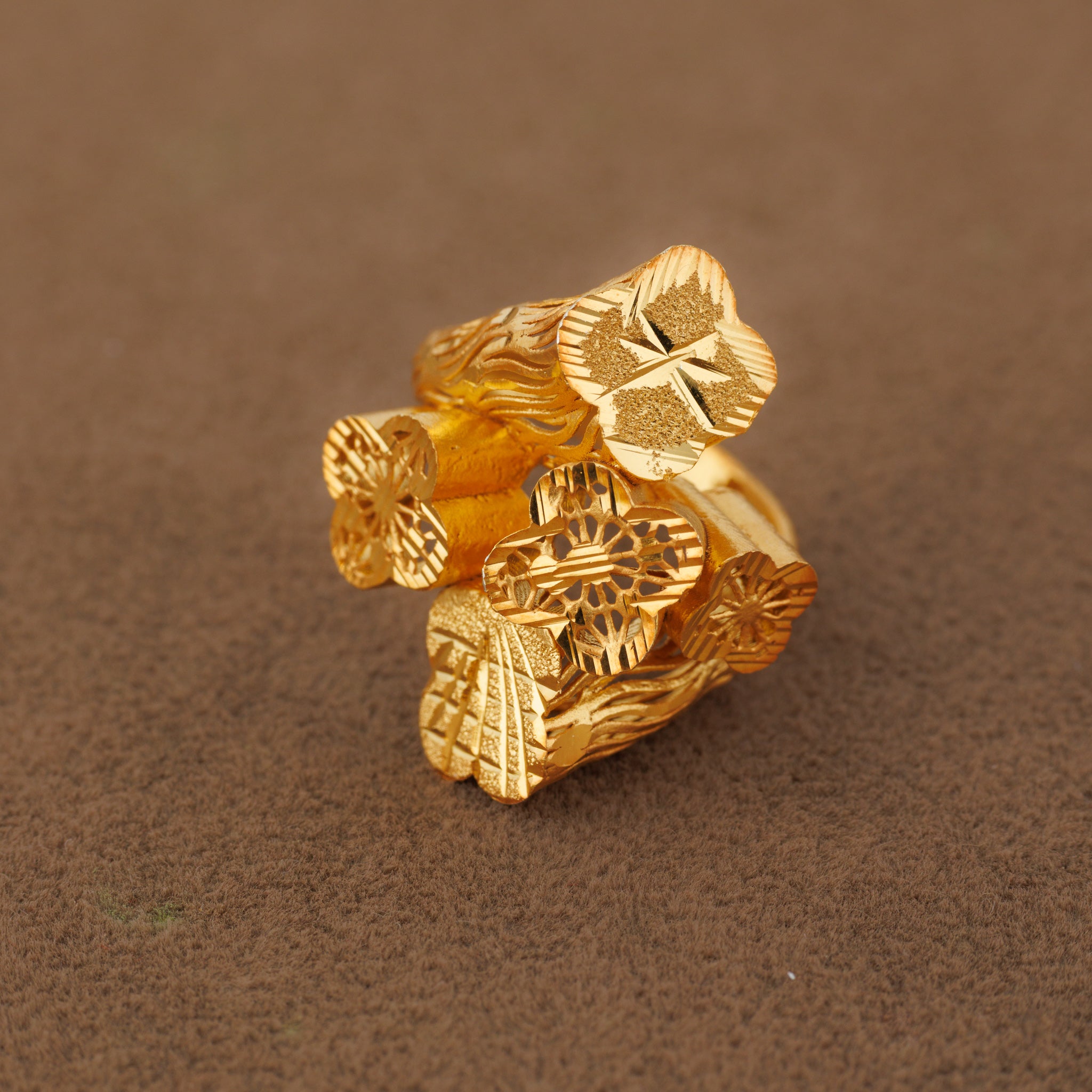 3D RP Rings (D314) - Silver 925 & Gold Plated