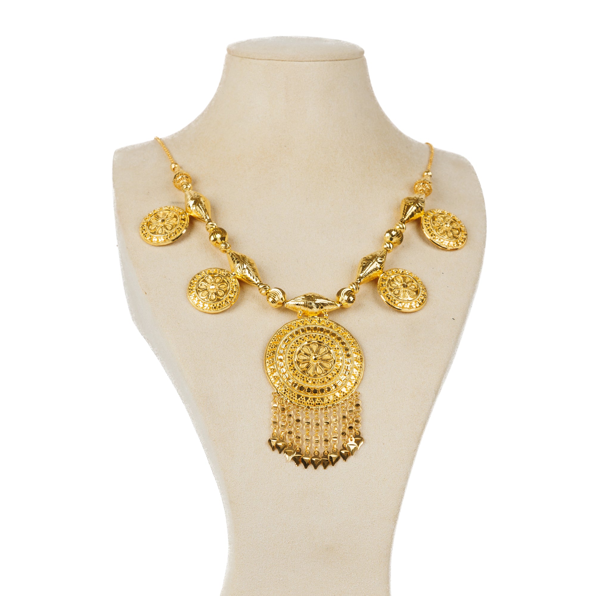 Traditional Necklace (D66)- Silver 925 & Gold Plated