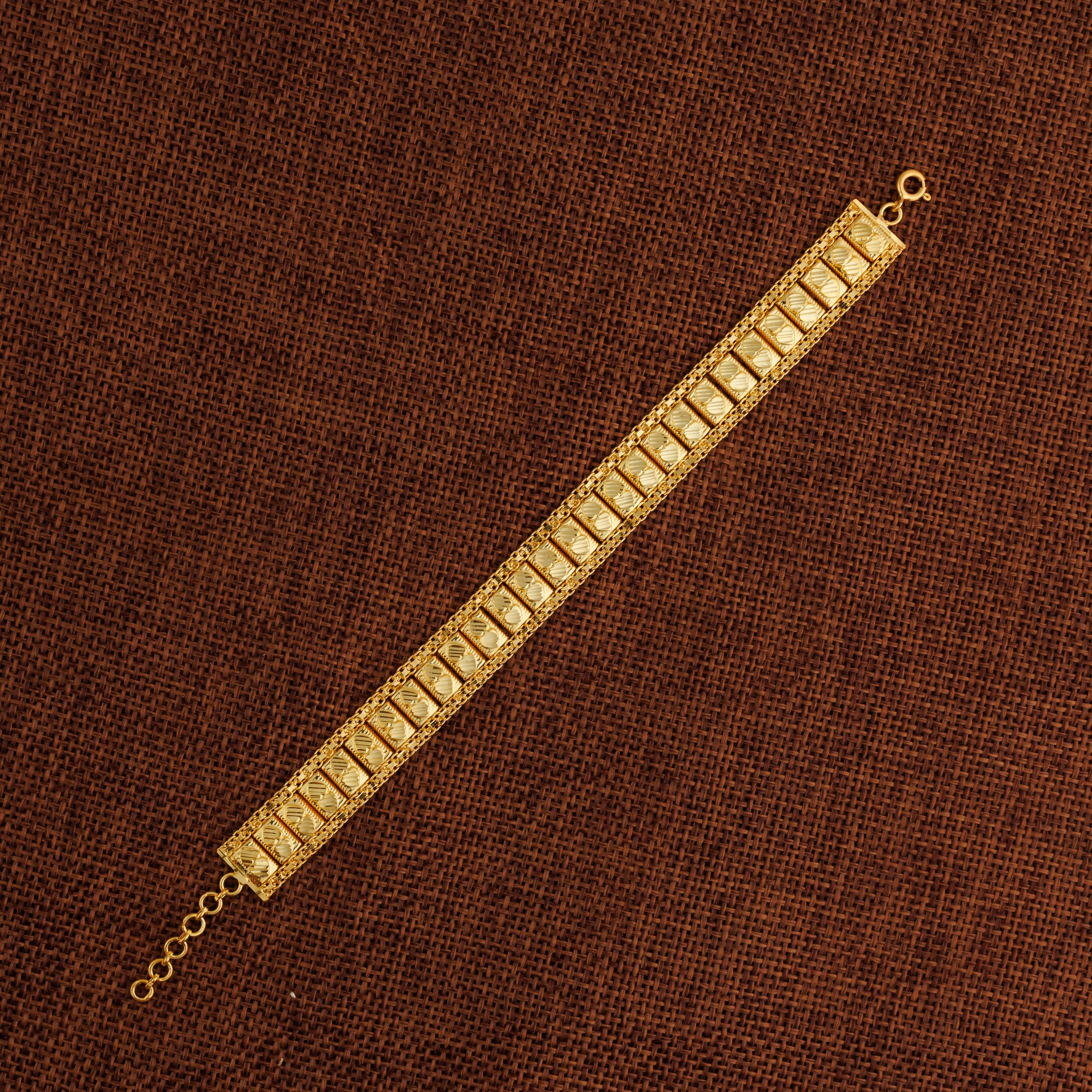 1 Line Patta Bracelet (D36) - Silver 925 & Gold Plated