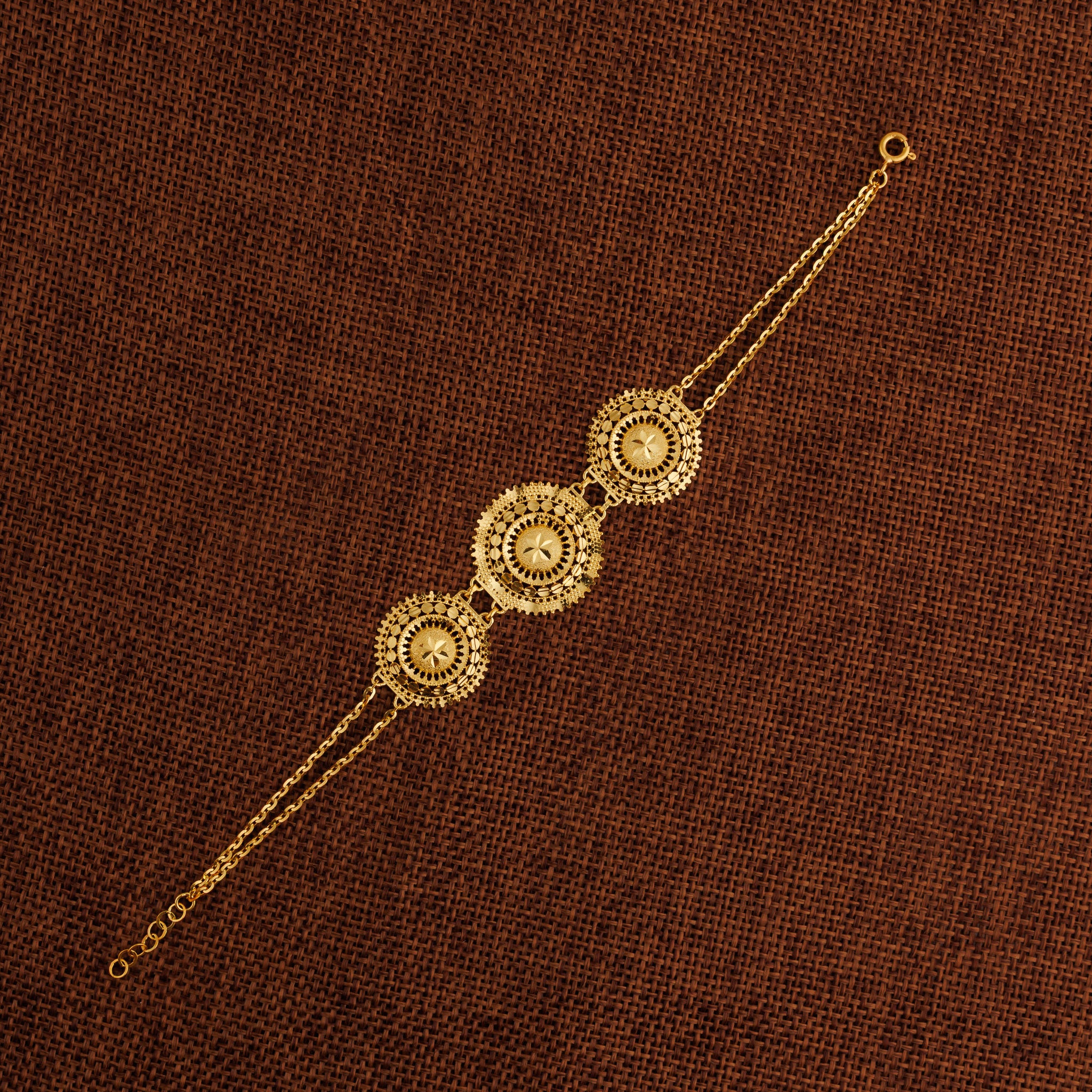 RP 3 Piece Bracelet / Chain (D11) - Silver 925 & Gold Plated