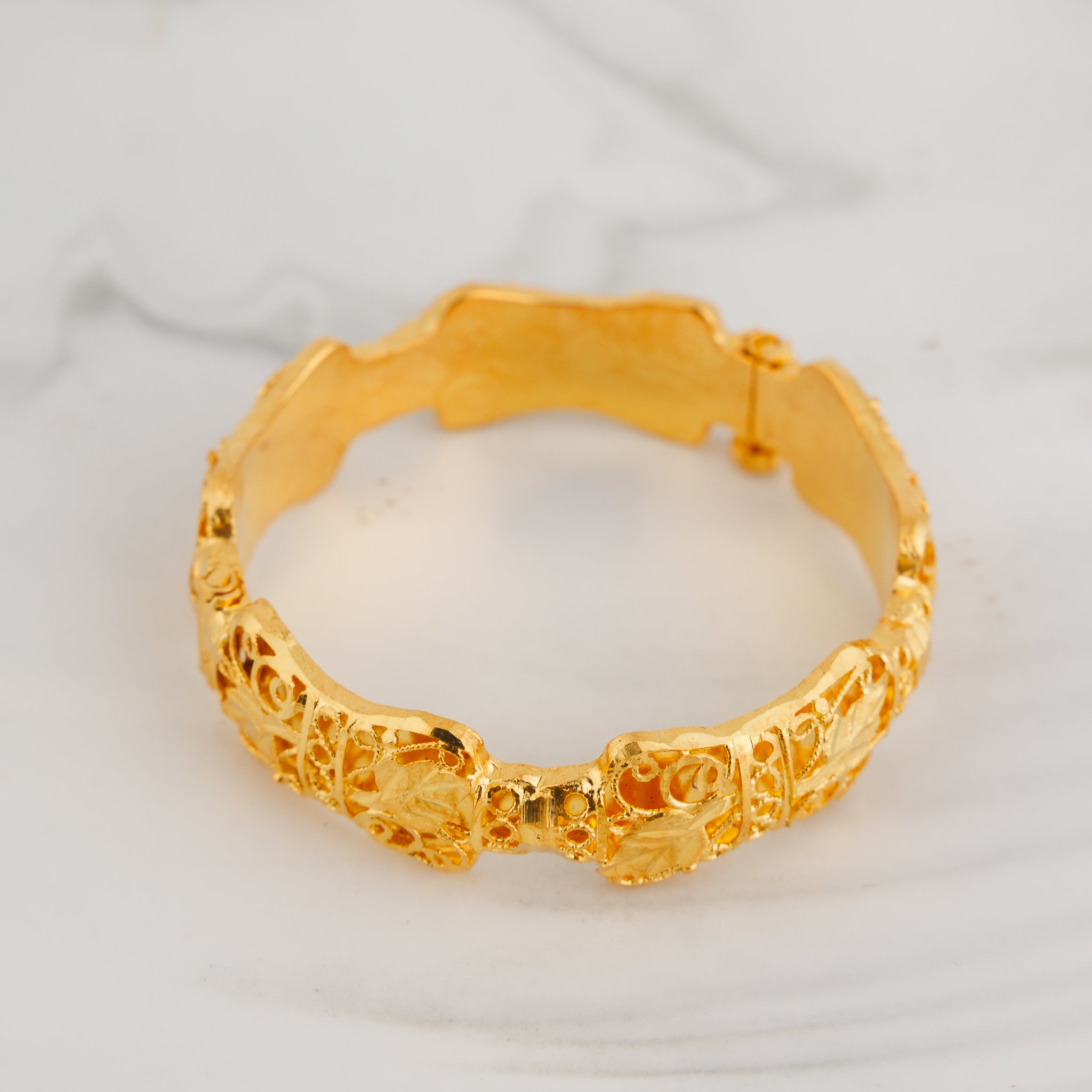 Kid's Casting Kada (D1) - Silver 925 & Gold Plated
