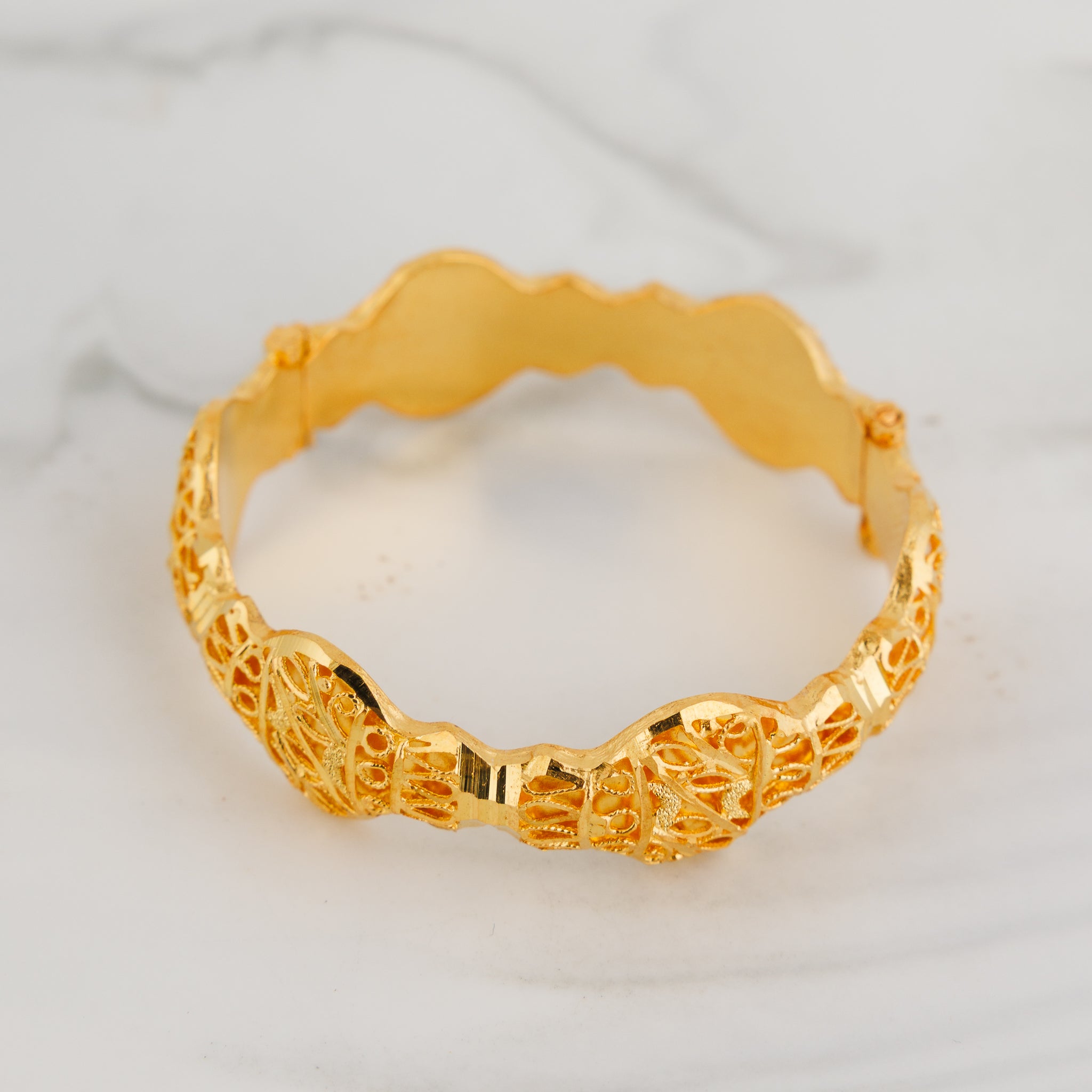 Kid's Casting Kada (D2) - Silver 925 & Gold Plated