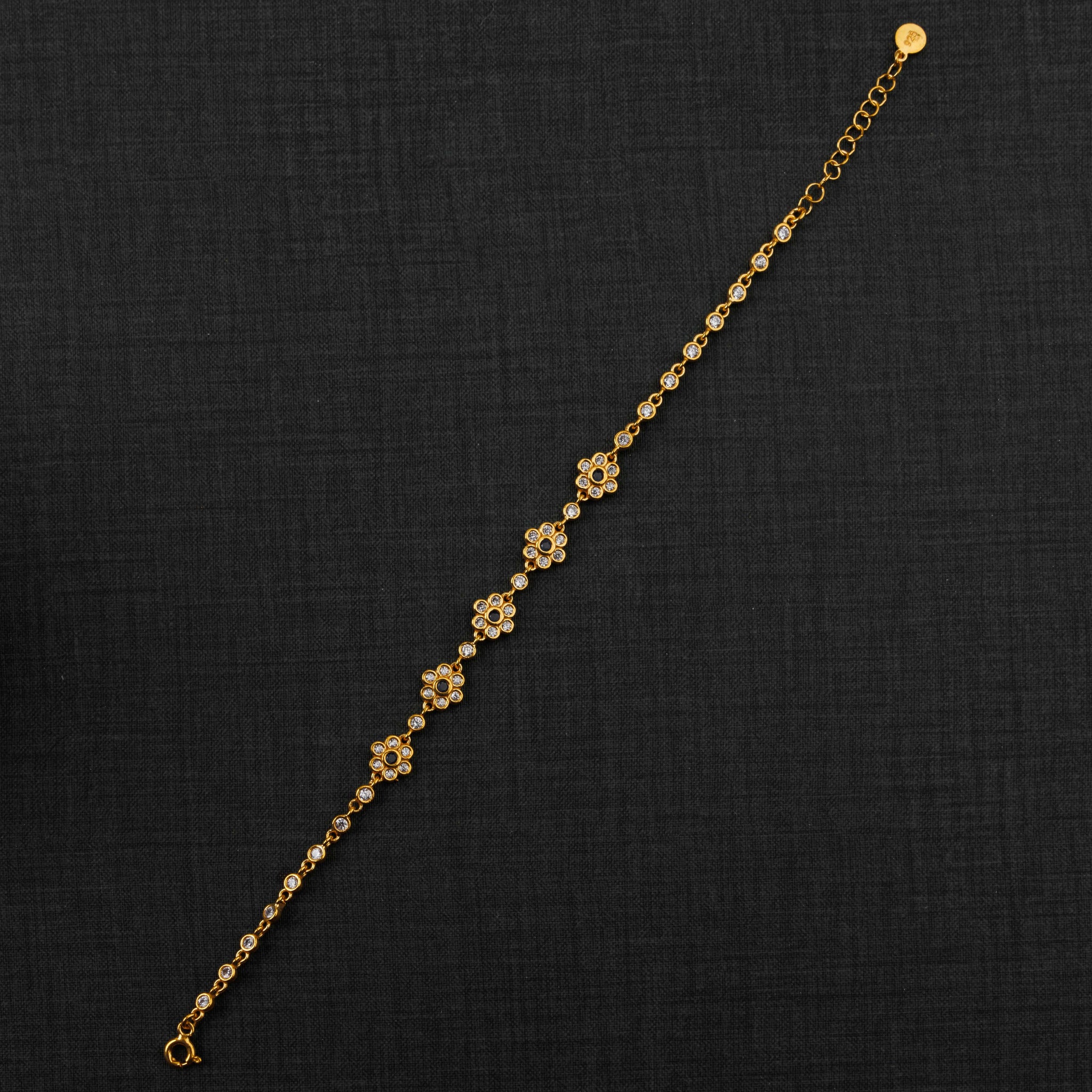 سوار الزركون (D8) - Silver 925 و Gold Plated