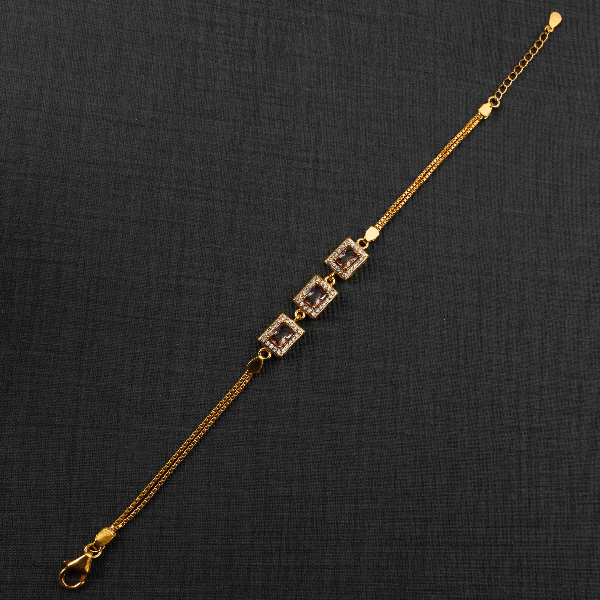سوار الزركون (D14) - Silver 925 و Gold Plated