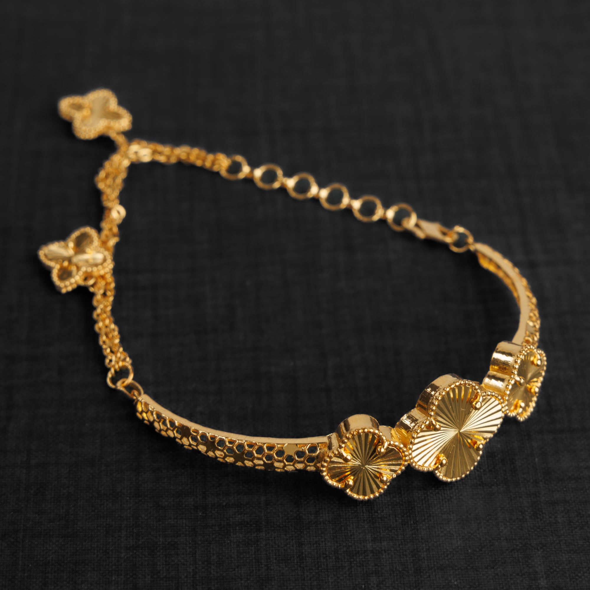 سوار نصف RP (D2) - Silver 925 و Gold Plated