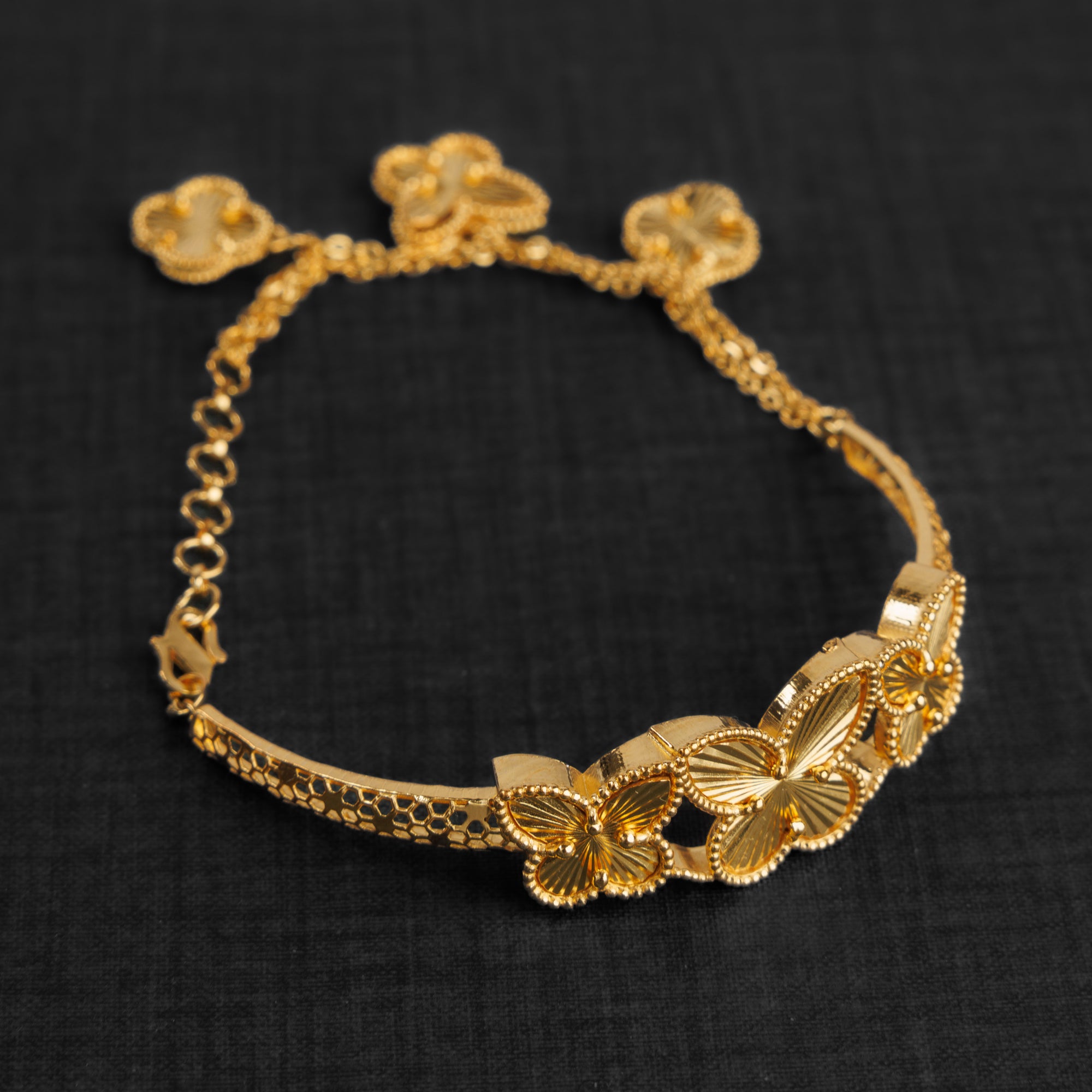سوار نصف RP (D5) - Silver 925 و Gold Plated