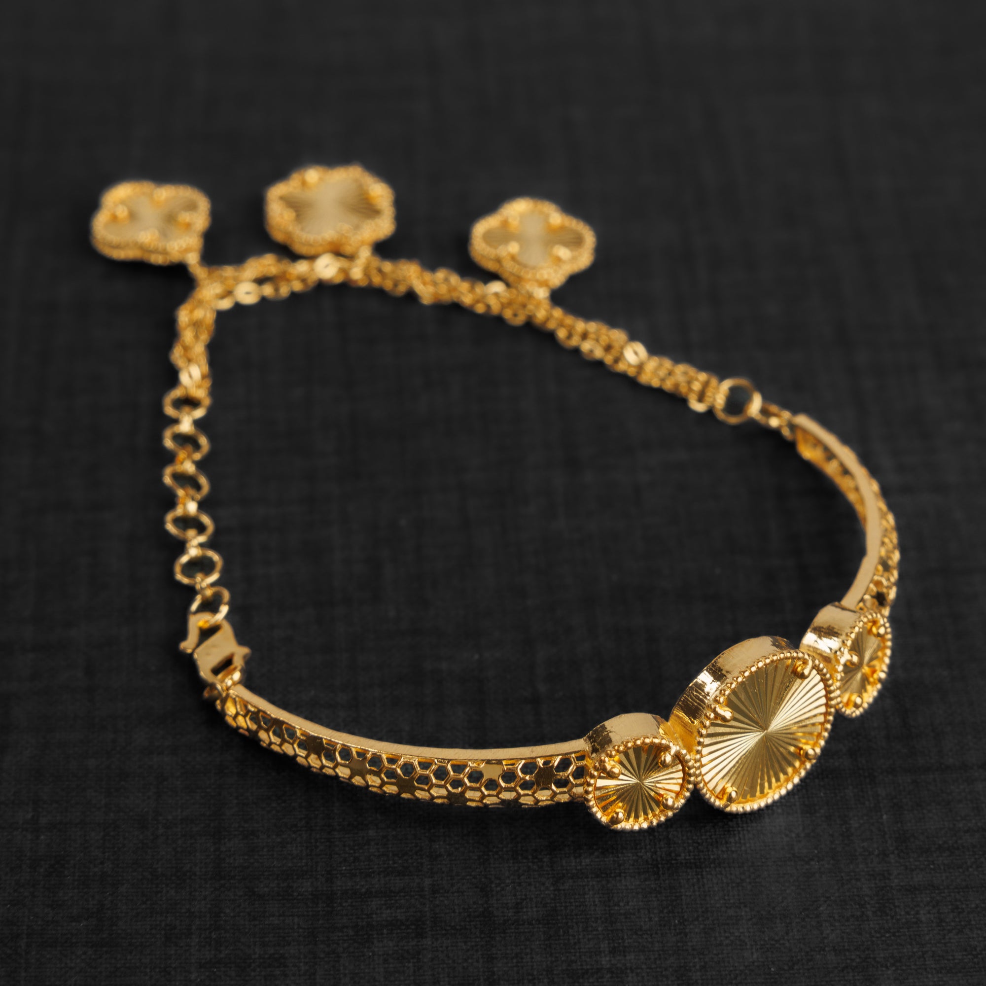 سوار نصف RP (D1) - Silver 925 و Gold Plated