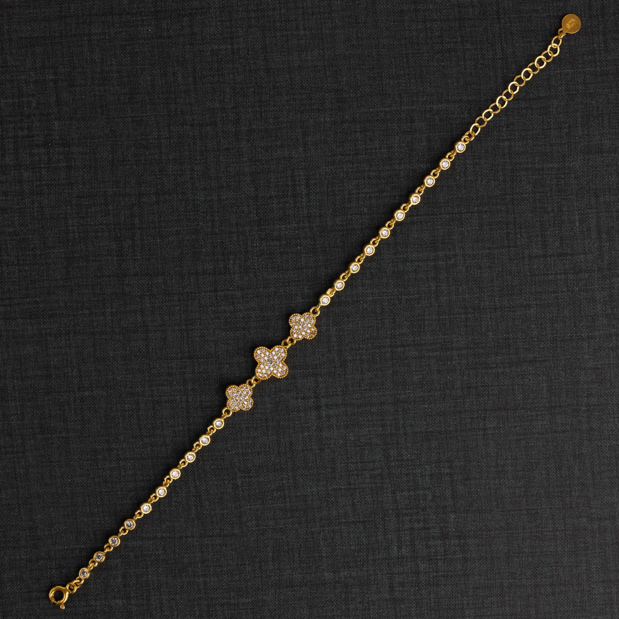 سوار الزركون (D11) - Silver 925 و Gold Plated