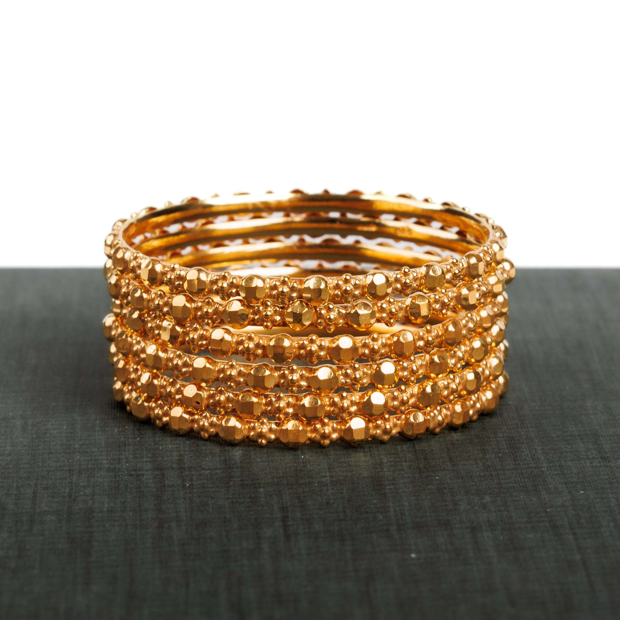 Kid's Bangles (D2-A) - Silver 925 & Gold Plated