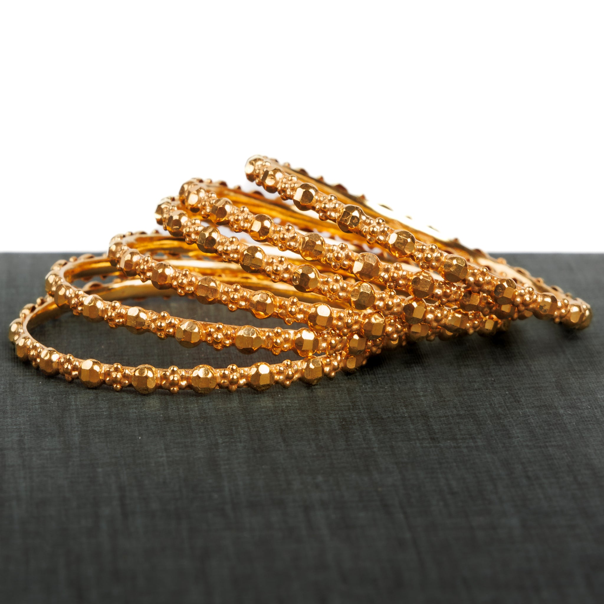 Kid's Bangles (D2-A) - Silver 925 & Gold Plated