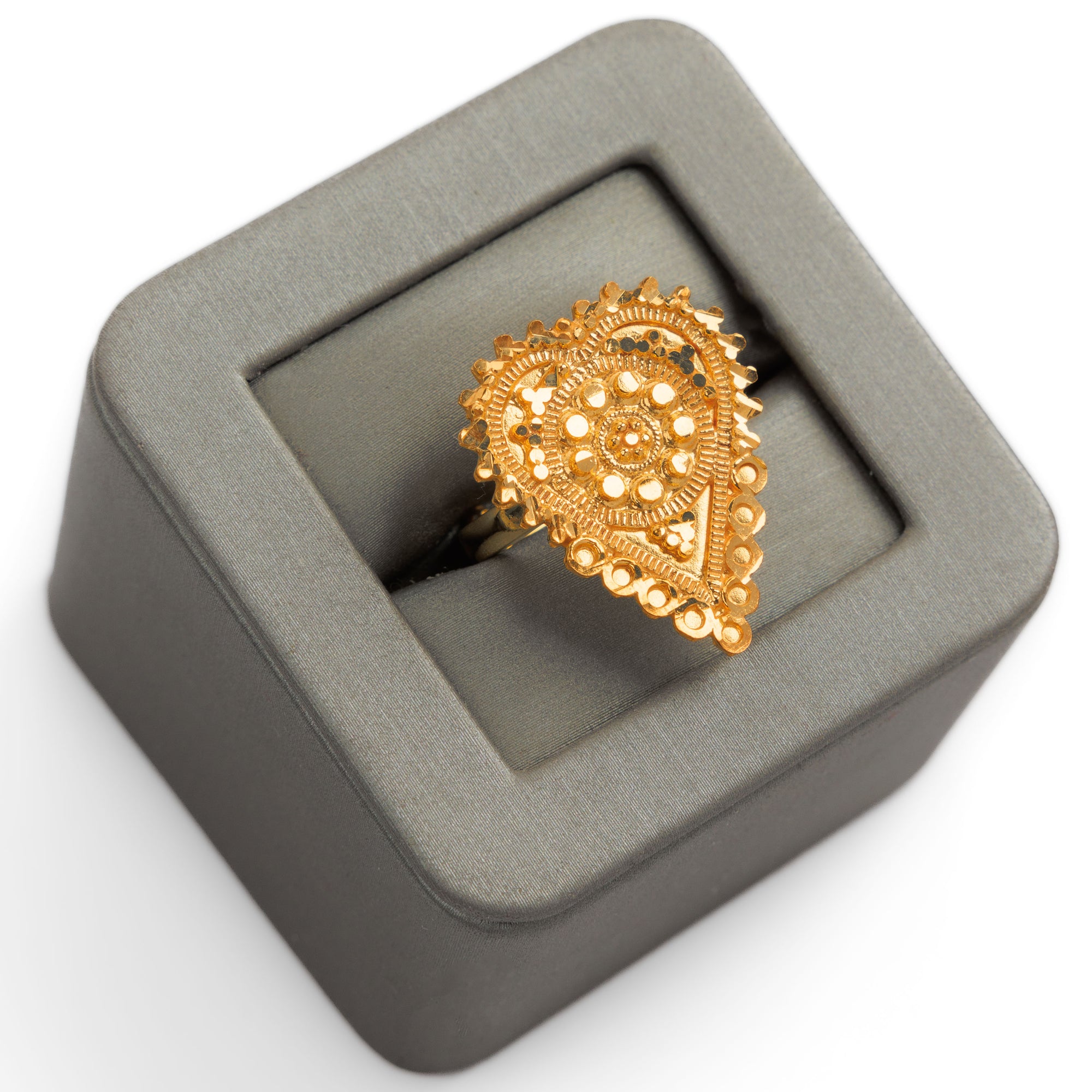 الخاتم التقليدي (D9) - Silver 925 و Gold Plated