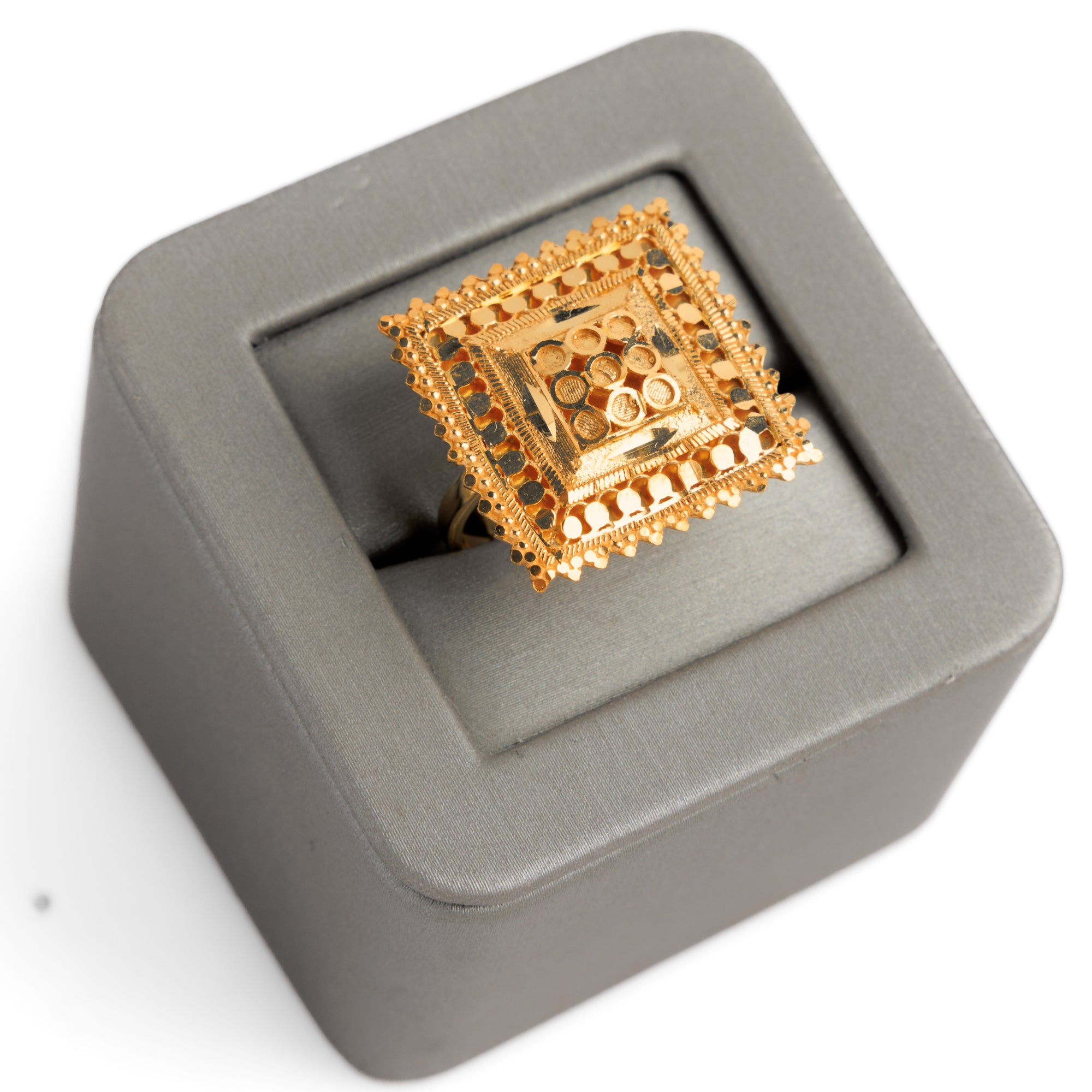 الخاتم التقليدي (D55) - Silver 925 و Gold Plated