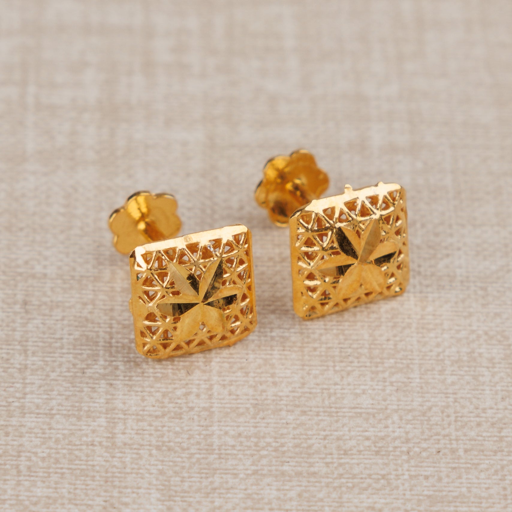 Frame Shape Tops (D1) - Silver 925 & Gold Plated