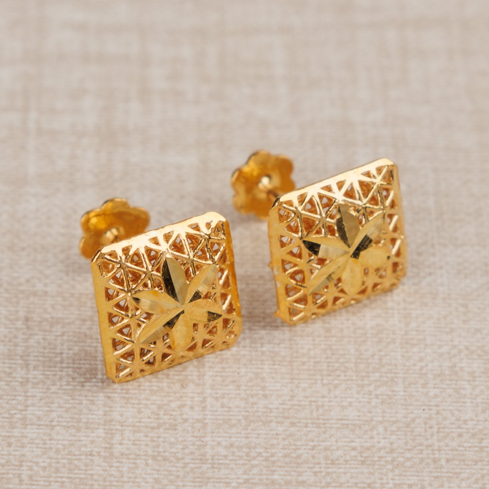 Frame Shape Tops (D1) - Silver 925 & Gold Plated