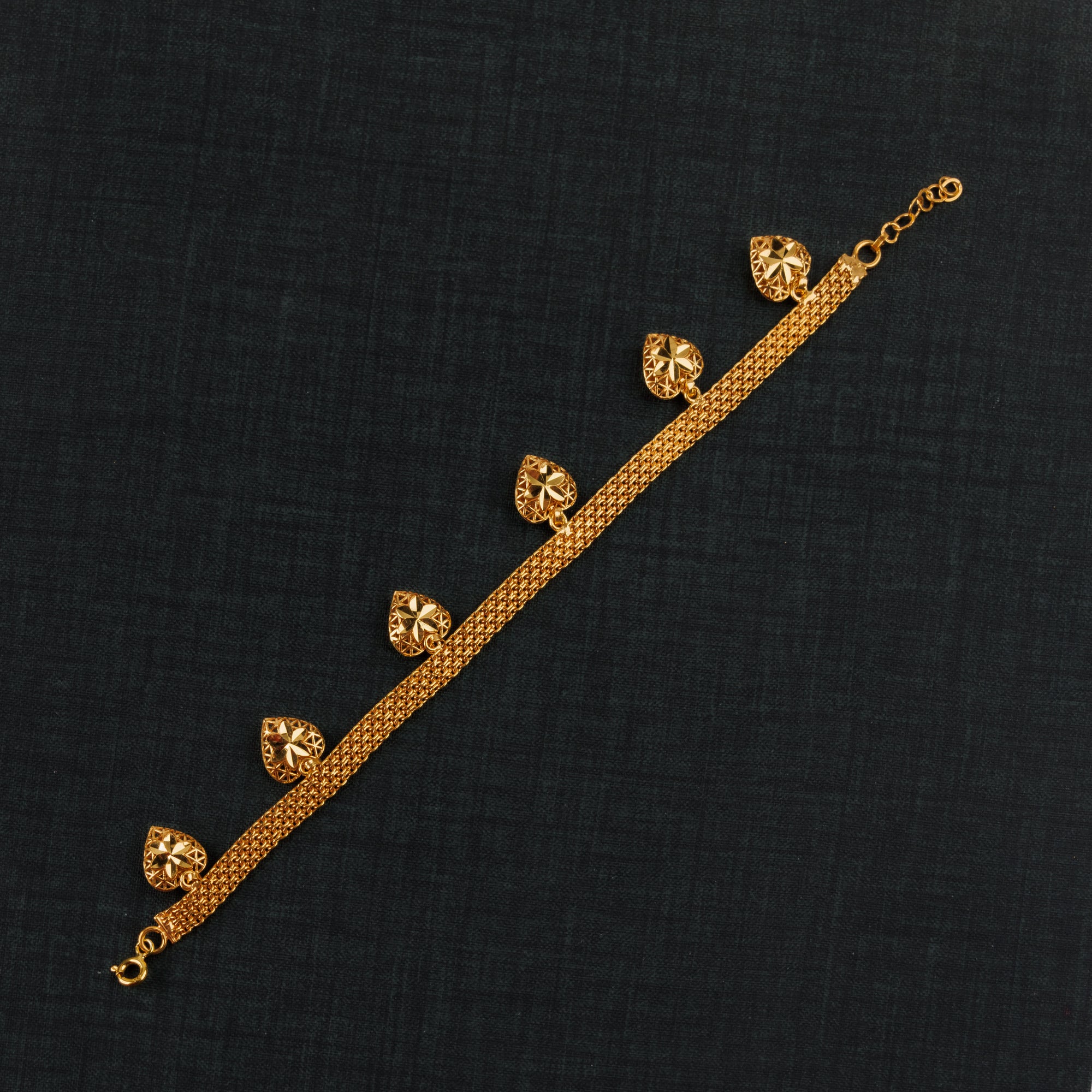 سوار القلب (D3) - Silver 925 و Gold Plated