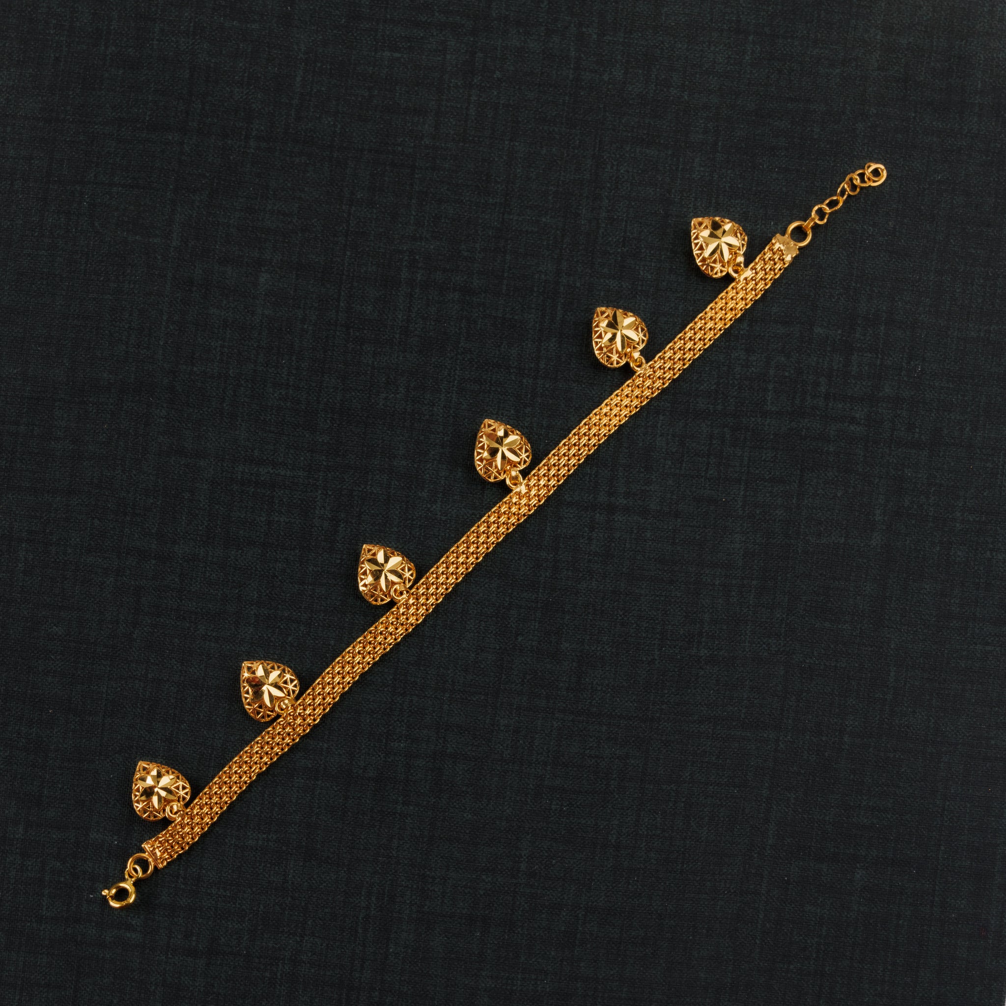 سوار القلب (D3) - Silver 925 و Gold Plated